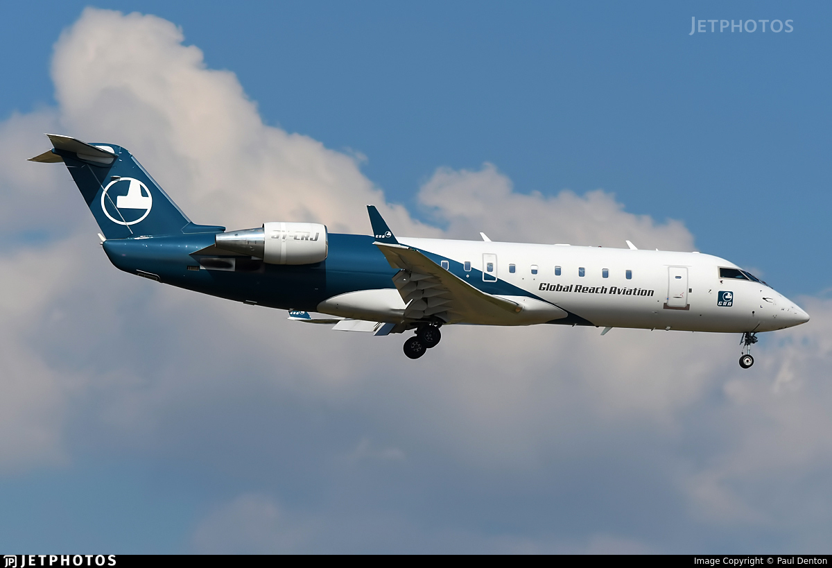 OY CRJ. Bombardier CRJ 200LR. Global Reach Aviation (Copenhagen Air Taxi (CAT))