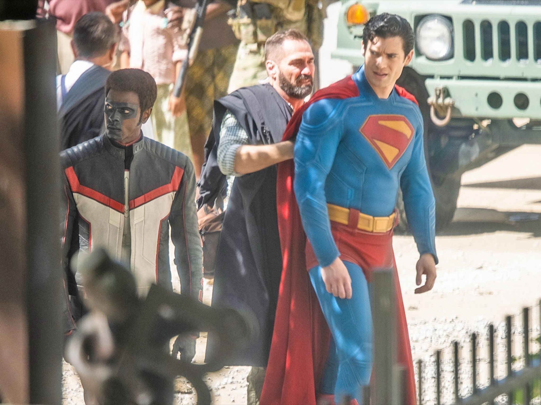 David Corenswet In Full Superman Costume, First On Set Photo