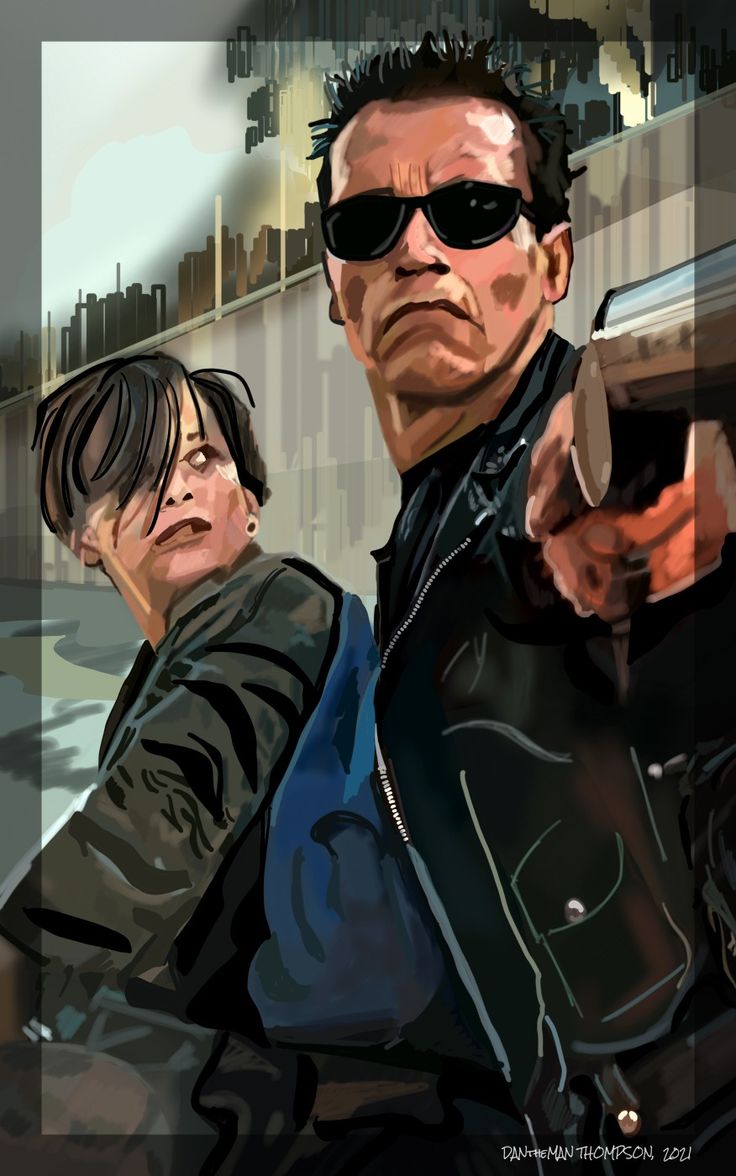 DANtheMAN607 • Terminator 2: Edward Furlong as John Connor Arnold Schwarzenegger as The Terminator. Terminator movies, Movie stars, Terminator