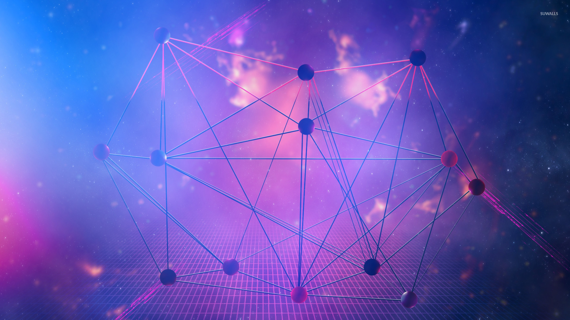 Circles connecting the lines wallpaper wallpaper