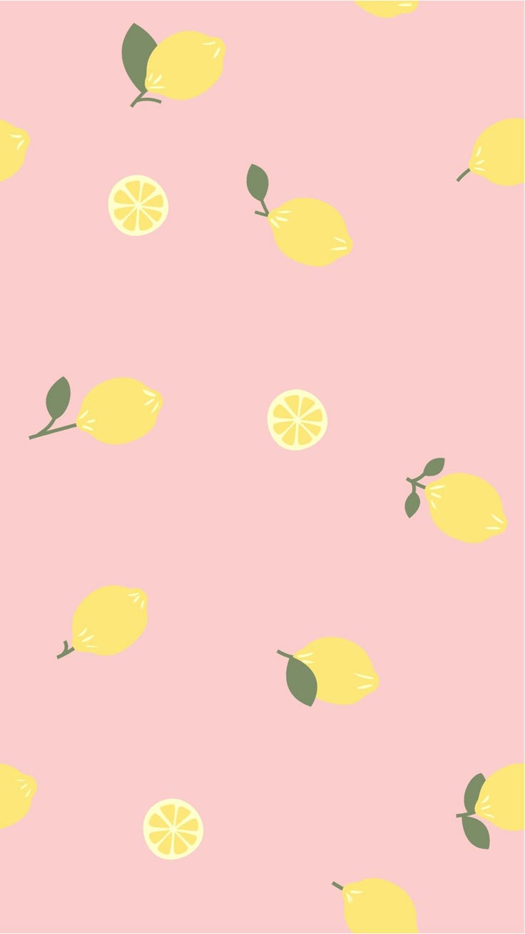 Cute lemon Aesthetic phone wallpaper