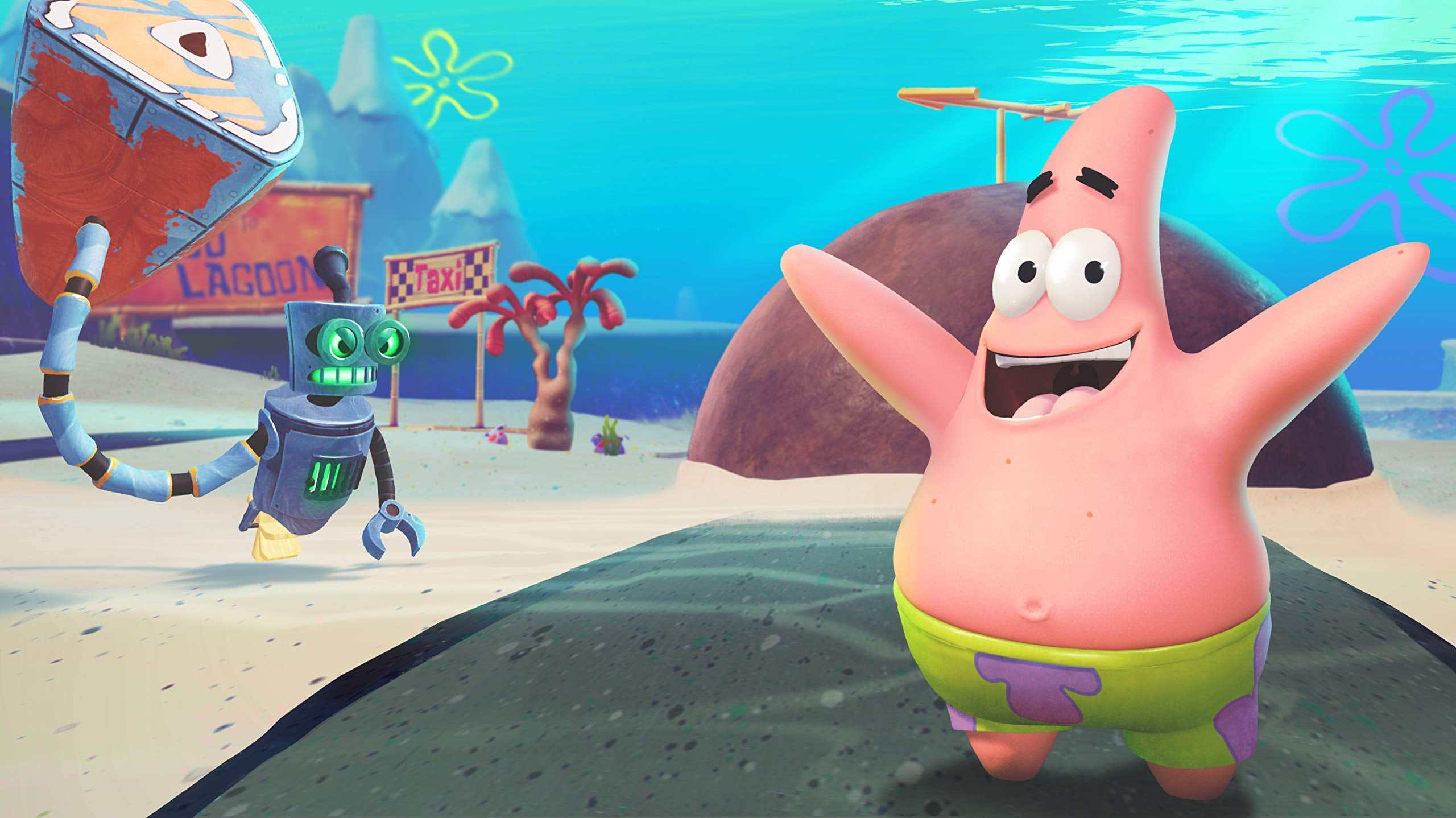 Popular Spongebob Squarepants: Battle For Bikini Bottom Rehydrated PS4 Game, Fun For Kids, Co Op Multiplayer