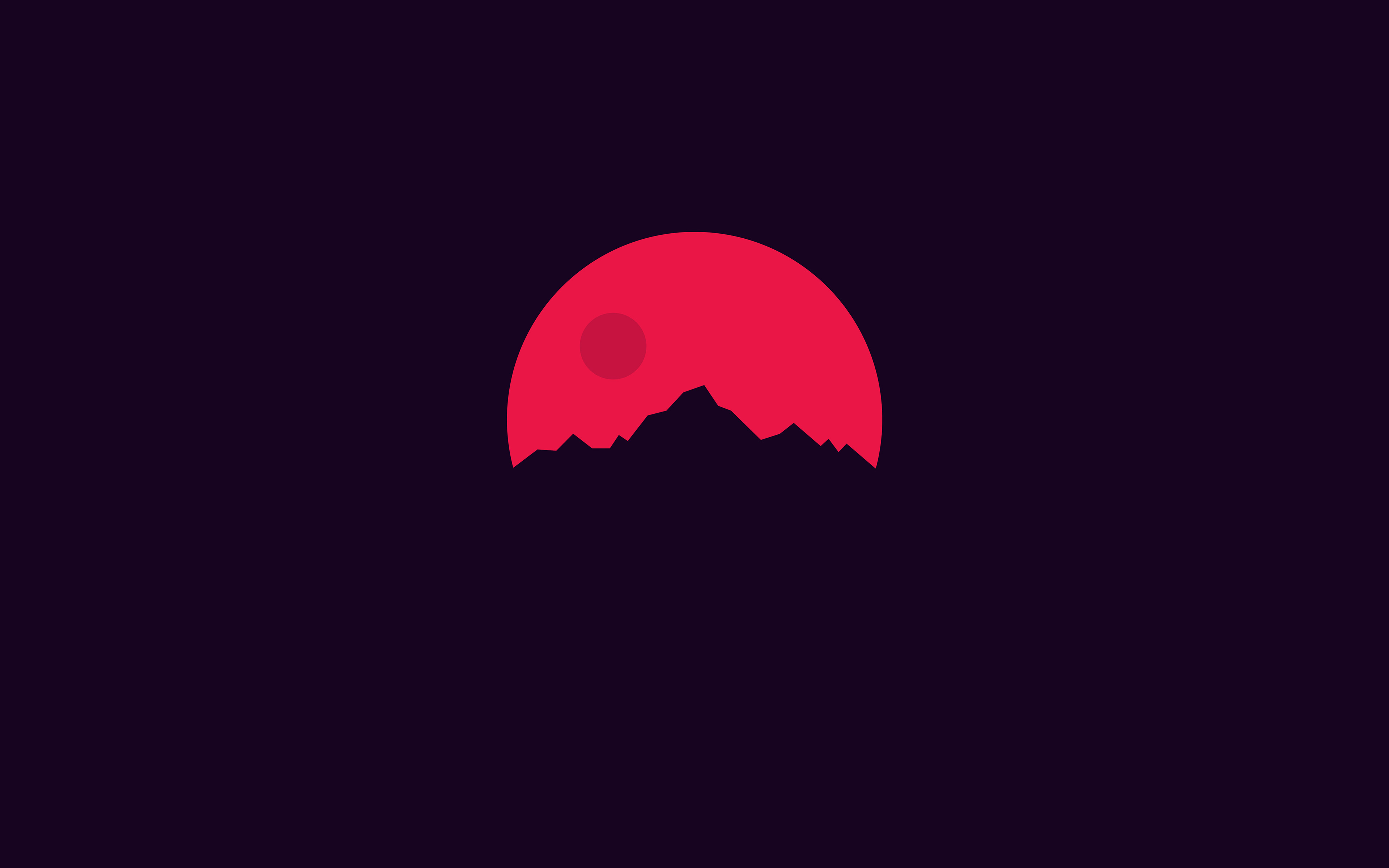 wallpaper for desktop, laptop. minimal sunset art illustration
