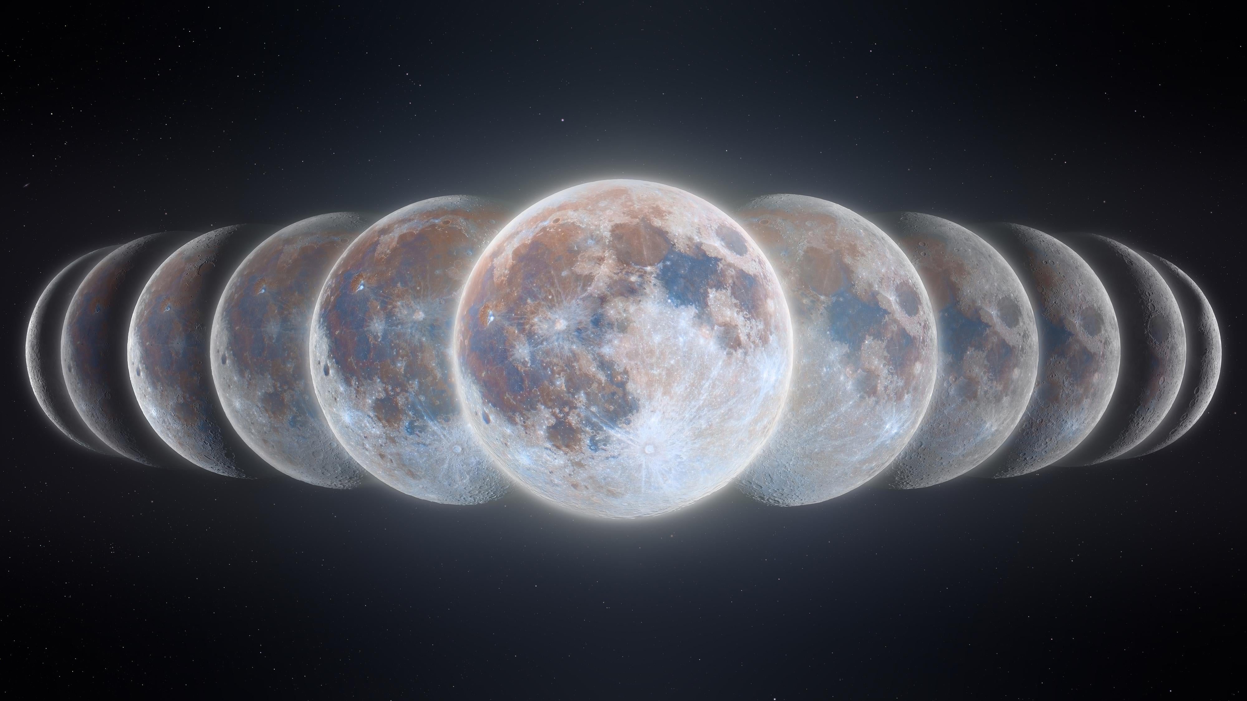 Here's a 4k desktop wallpaper of my latest lunar phases composite. Hopefully this will teach Mark to love the moon again