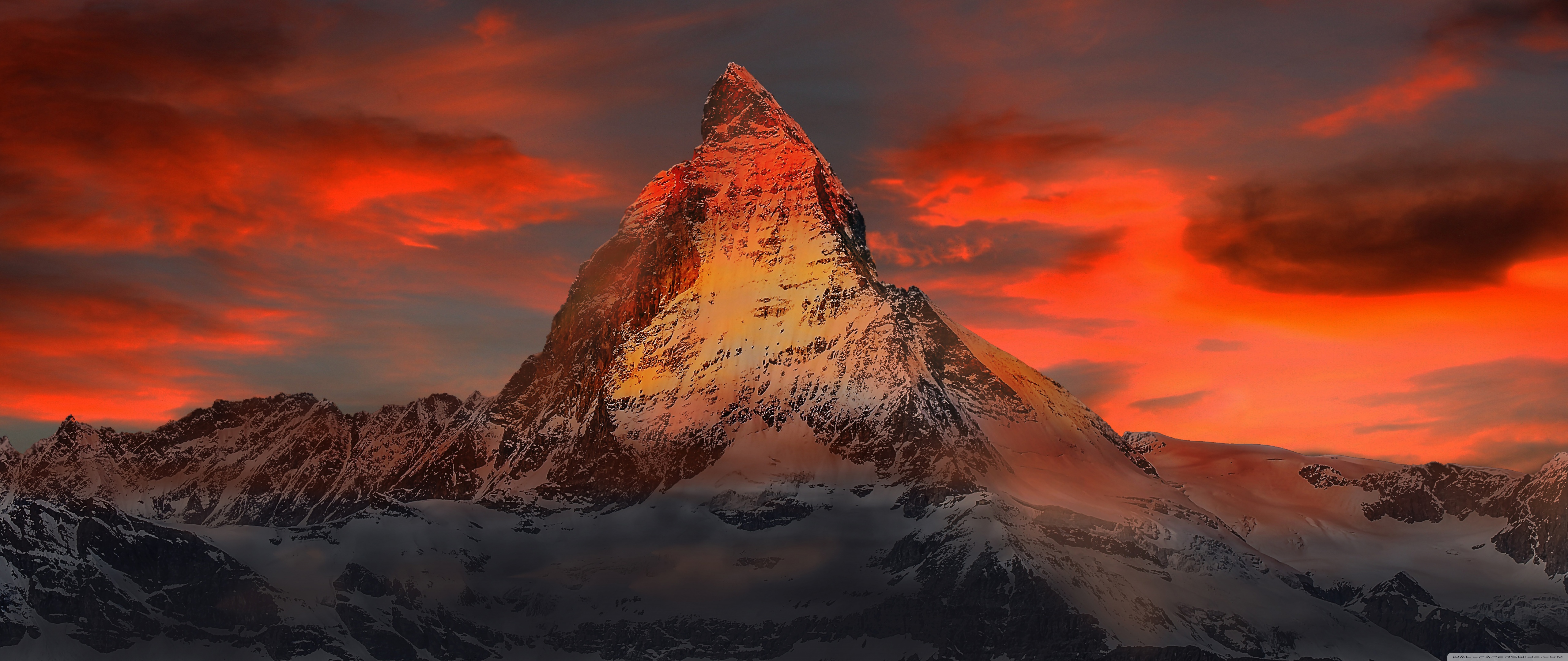 Matterhorn mountain, Alps, Switzerland 4K UHD Wallpaper for UltraHD Desktop and TV, Widescreen and UltraWide Display, Dual Monitor, Smartphone and Tablet Devices