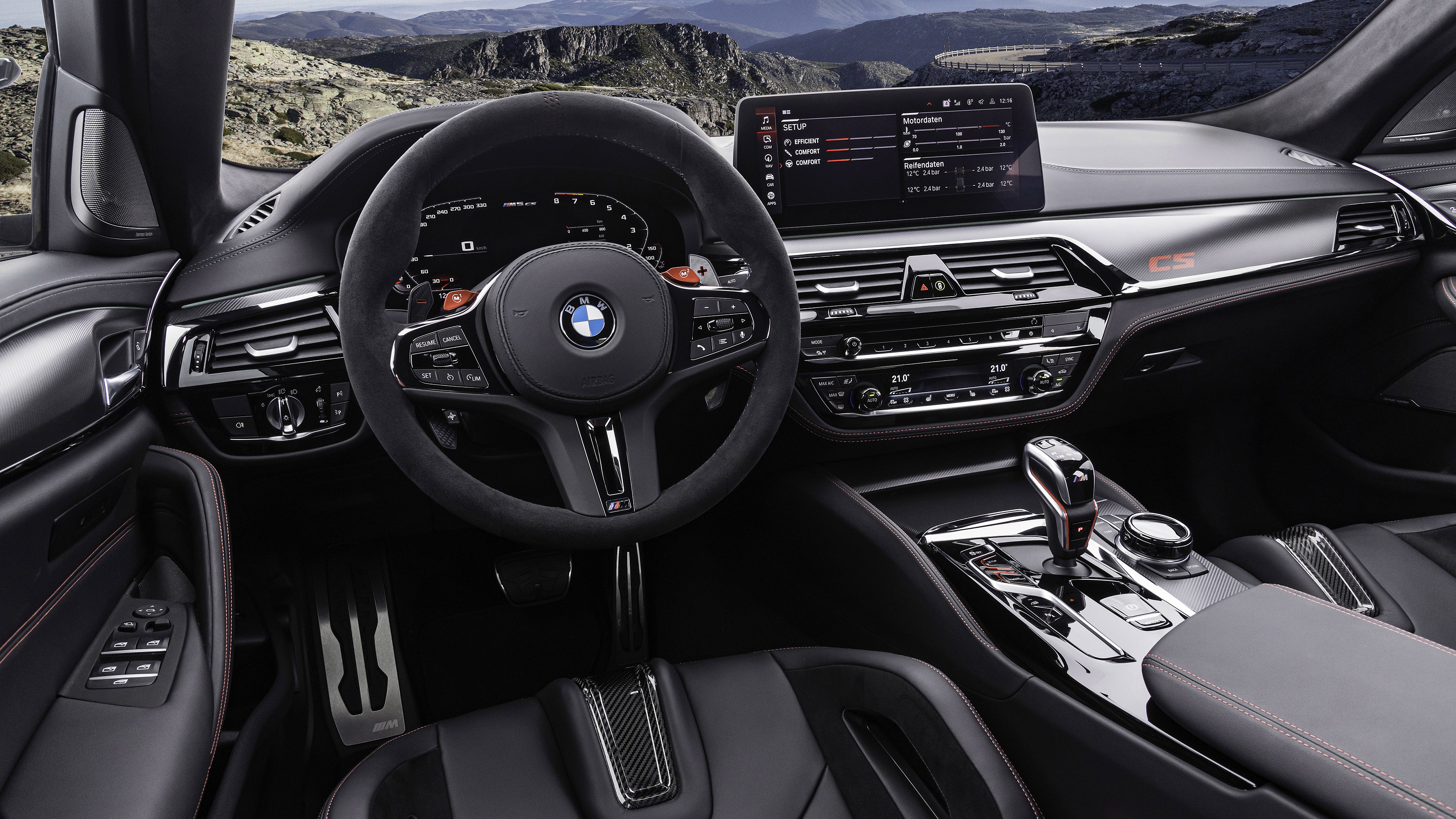 BMW M5 CS Interior Ultra HD Wallpaper