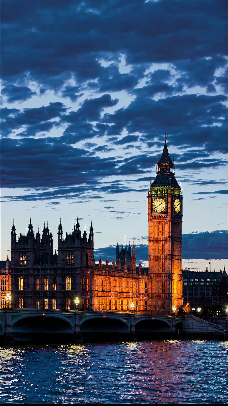 Aerial video view Big Ben