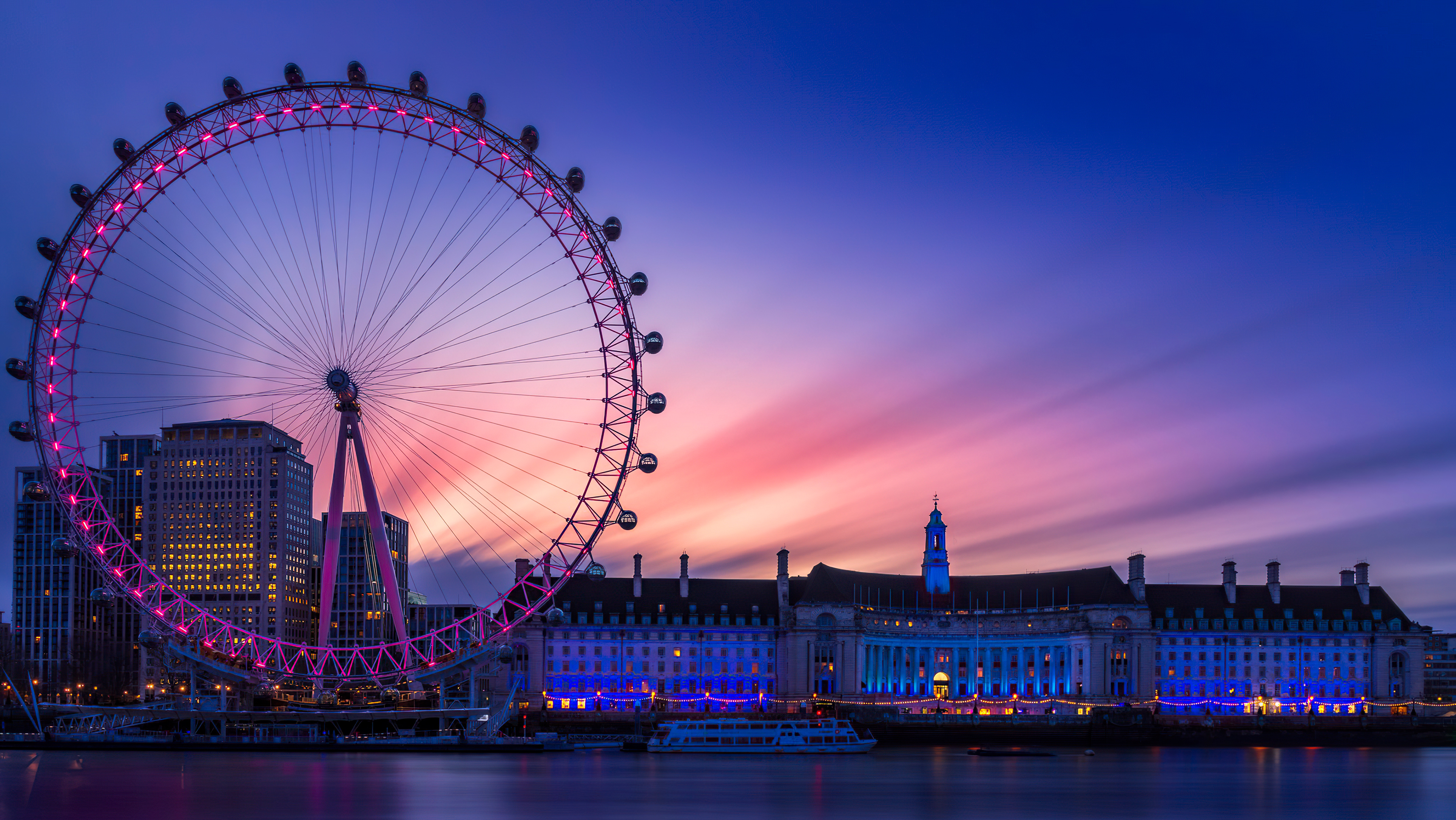 Dawn At The London Eye 4k Laptop Full HD 1080P , HD 4k Wallpaper Image, Background, Photos and Picture