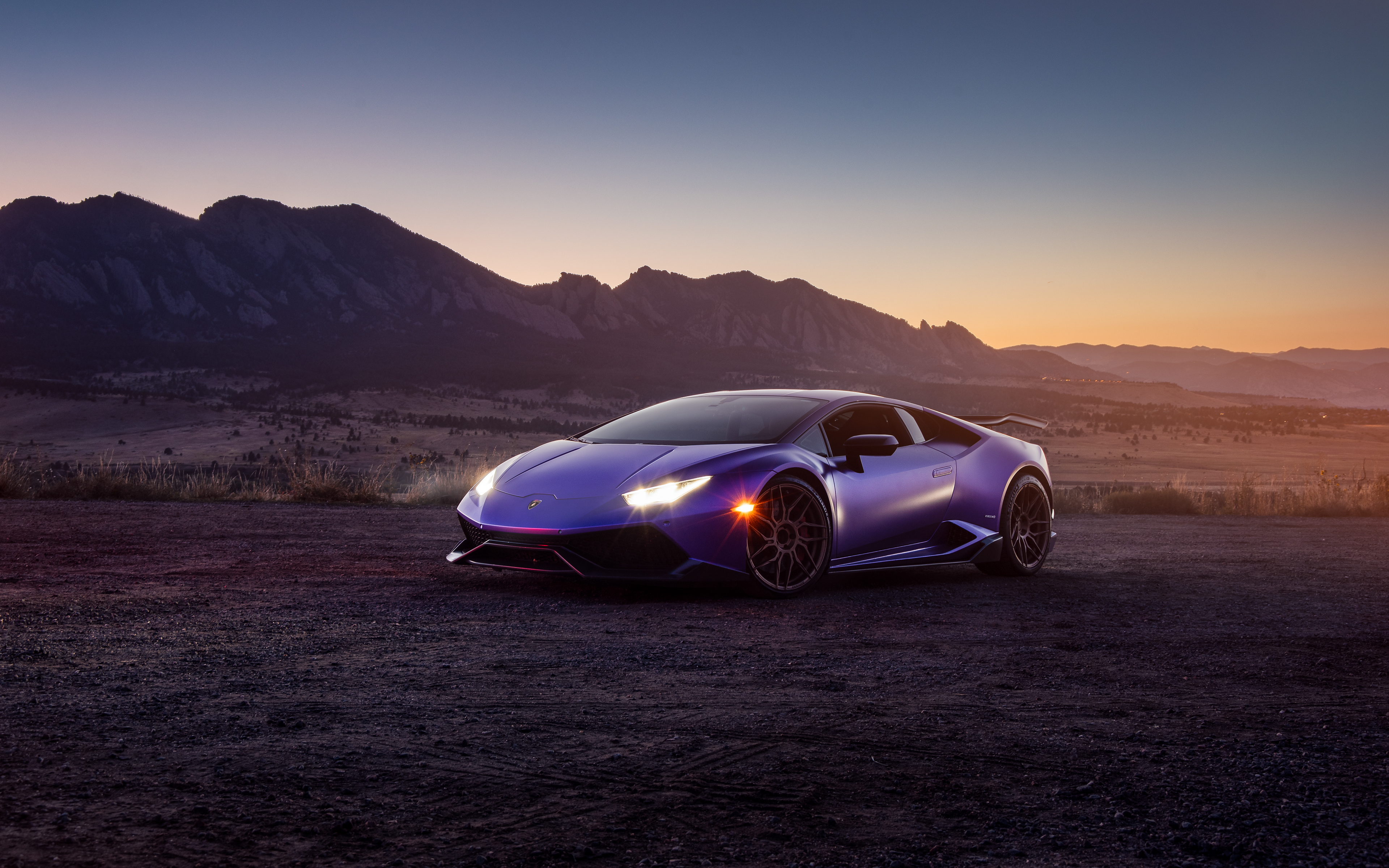Download Purple Car Supercar Car Lamborghini Vehicle Lamborghini Huracan 4k Ultra HD Wallpaper