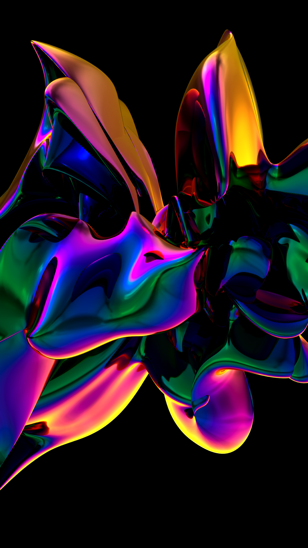 Shapes Wallpaper 4K, Black background, AMOLED, 5K