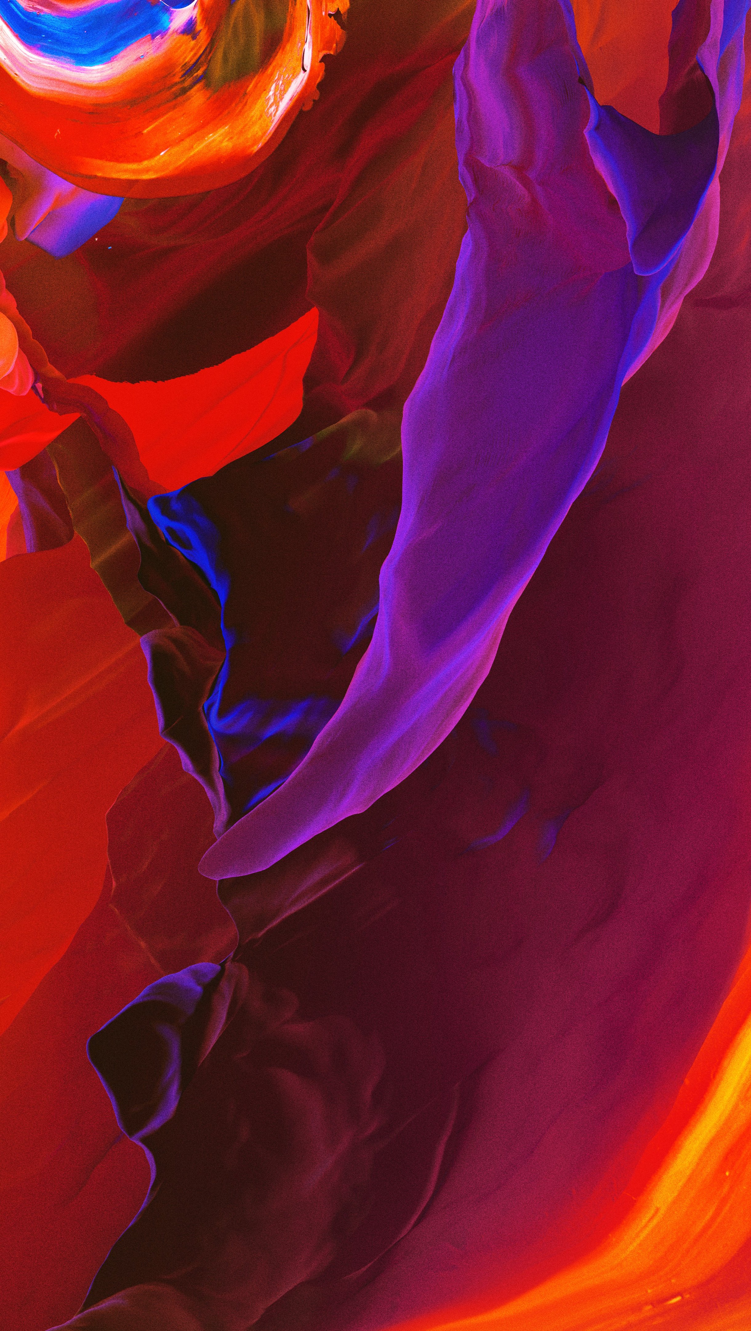 Paint in abstract and colorful shapes Wallpaper 8k for iPhone and Mobile Phone