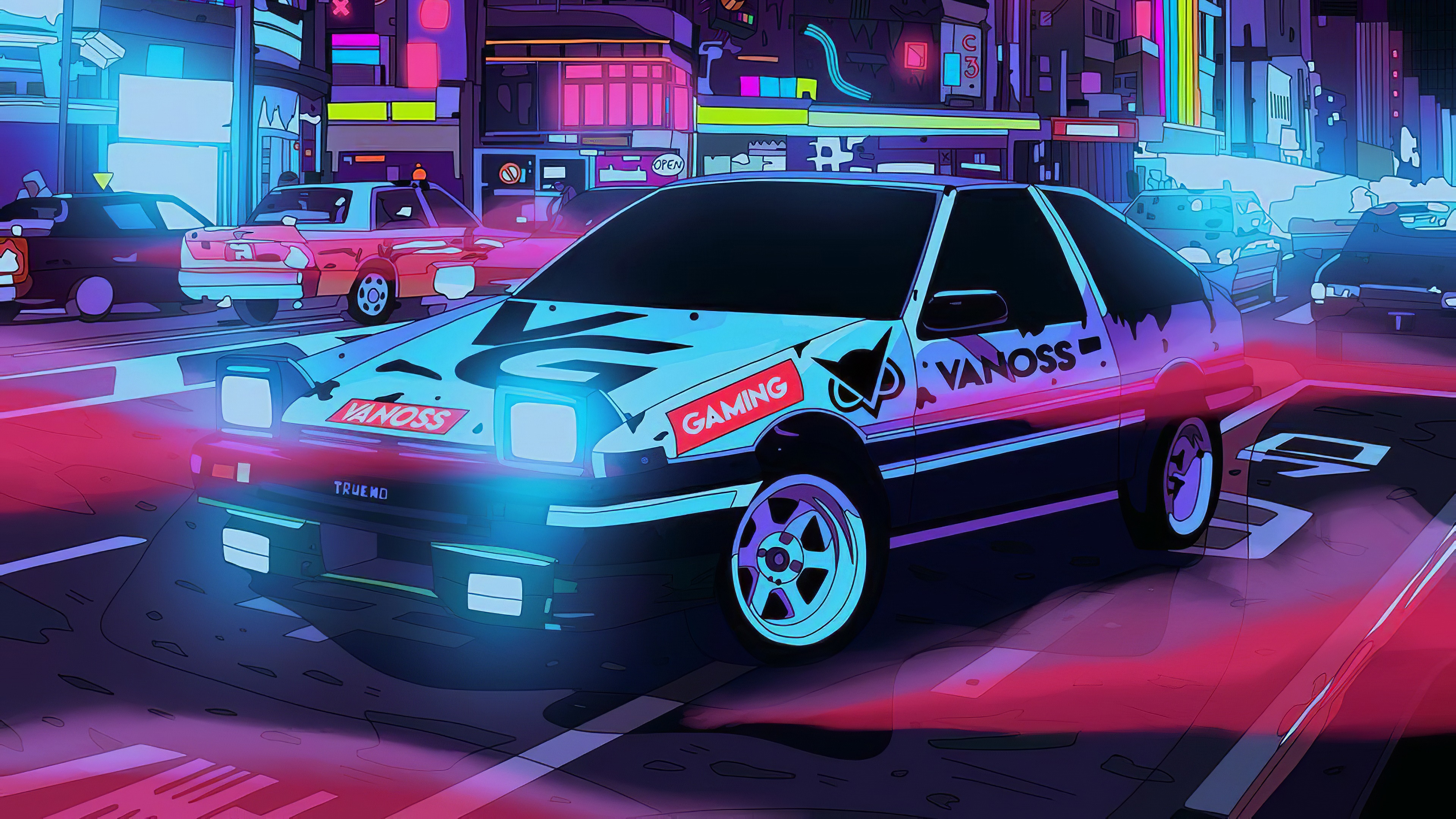 Neon Blaze City Night Drive