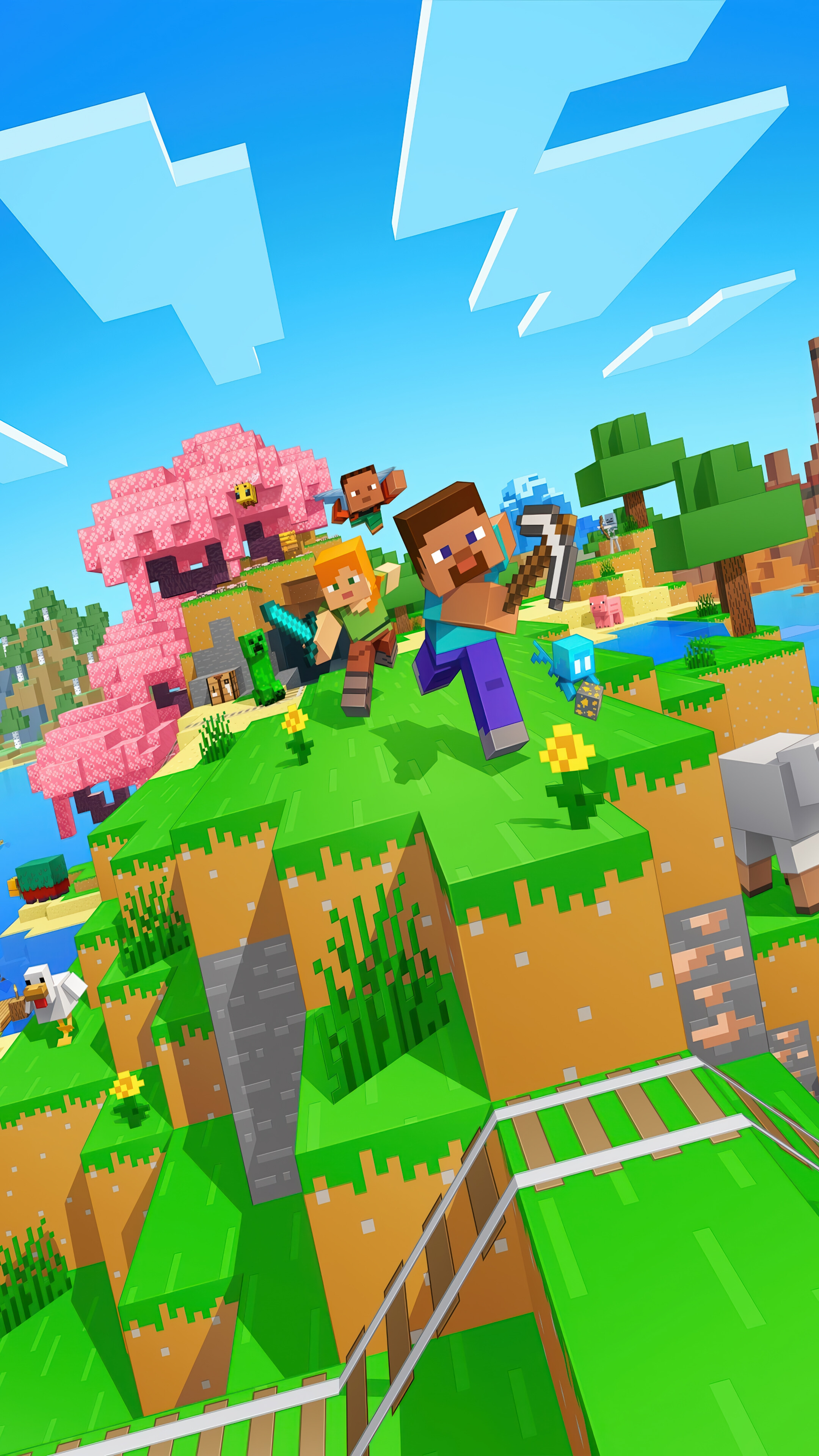 Minecraft Steve 4K Wallpaper iPhone HD Phone
