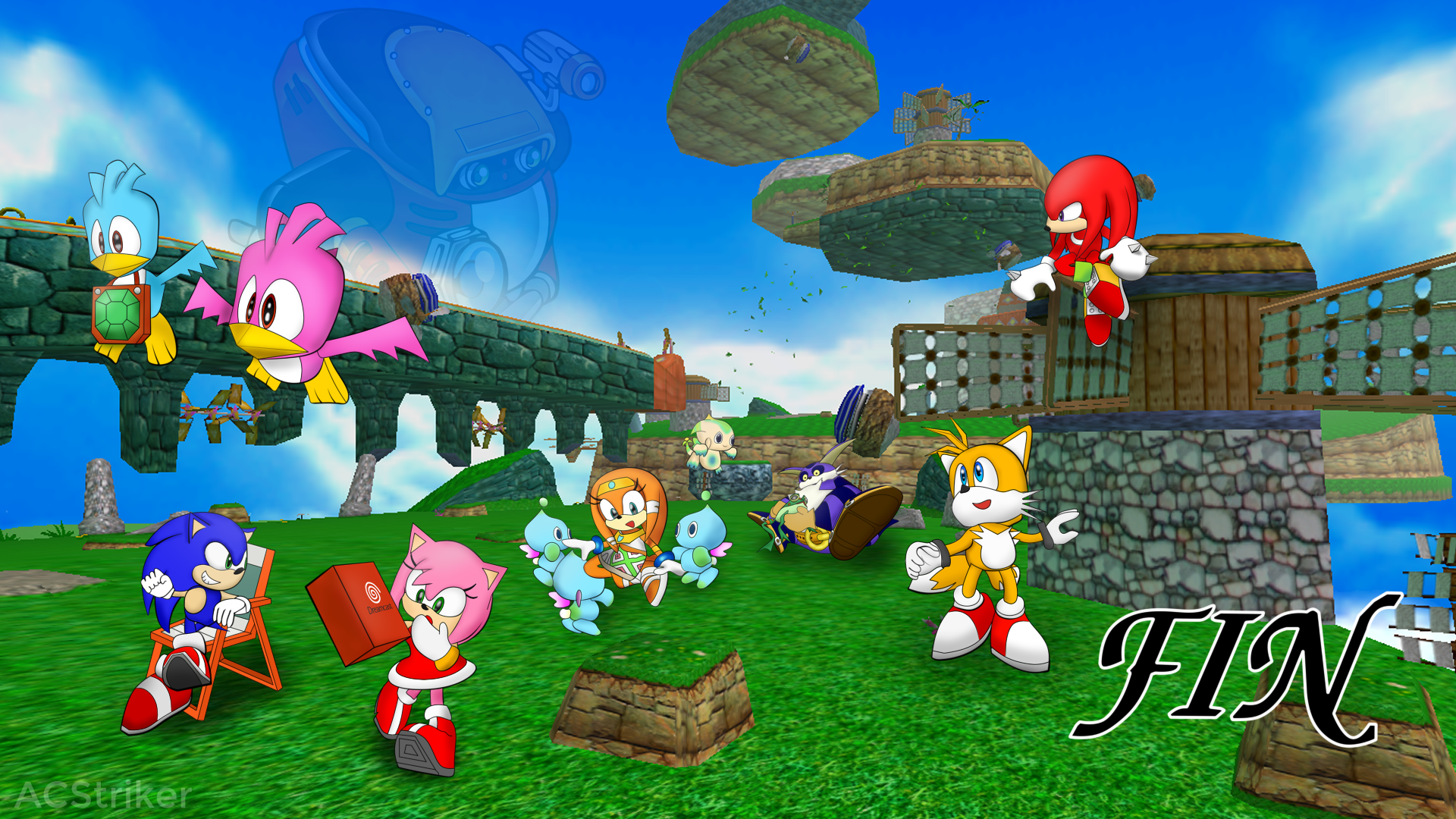 Sonic Adventure tribute wallpaper by ACStriker on Newgrounds