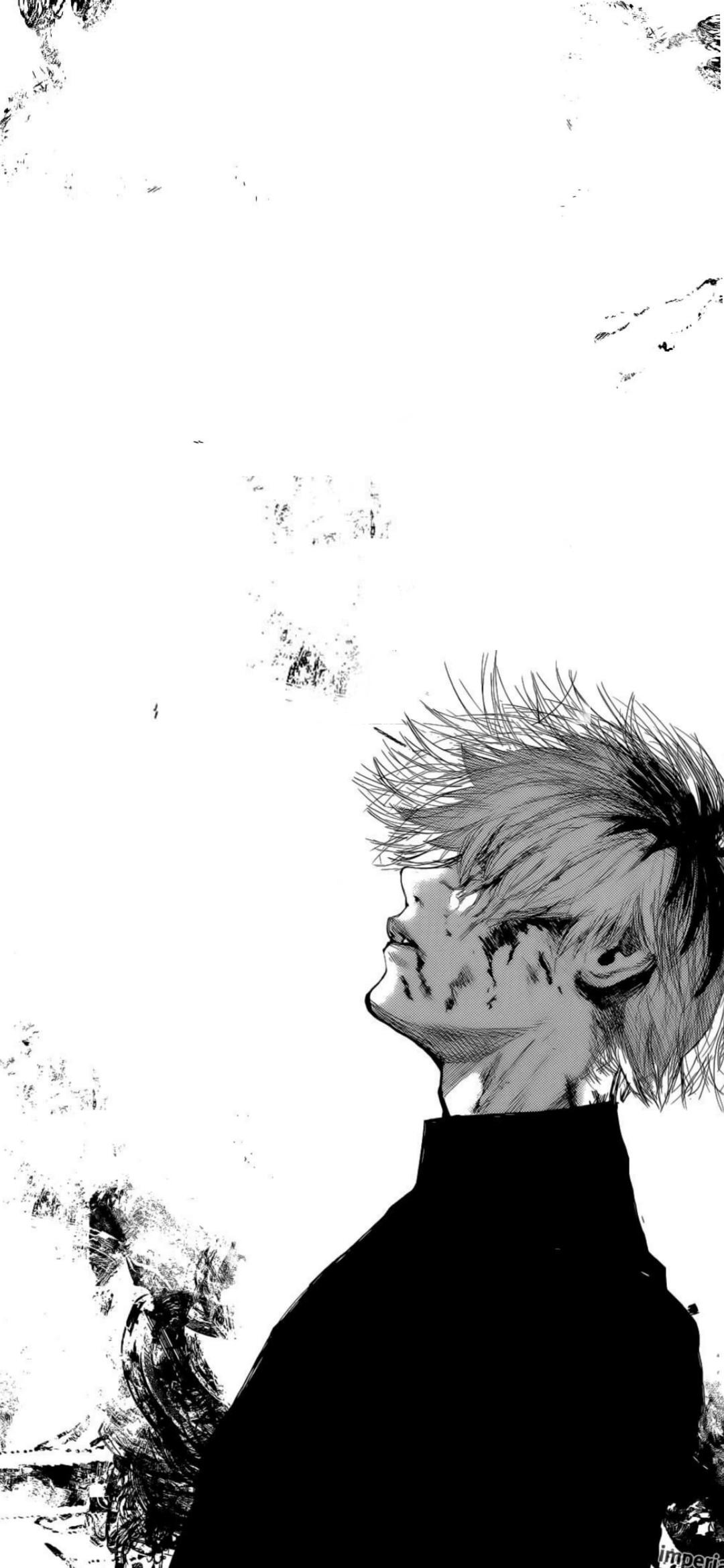 Wallpaper I made a Kaneki wallpaper from a Manga Panel
