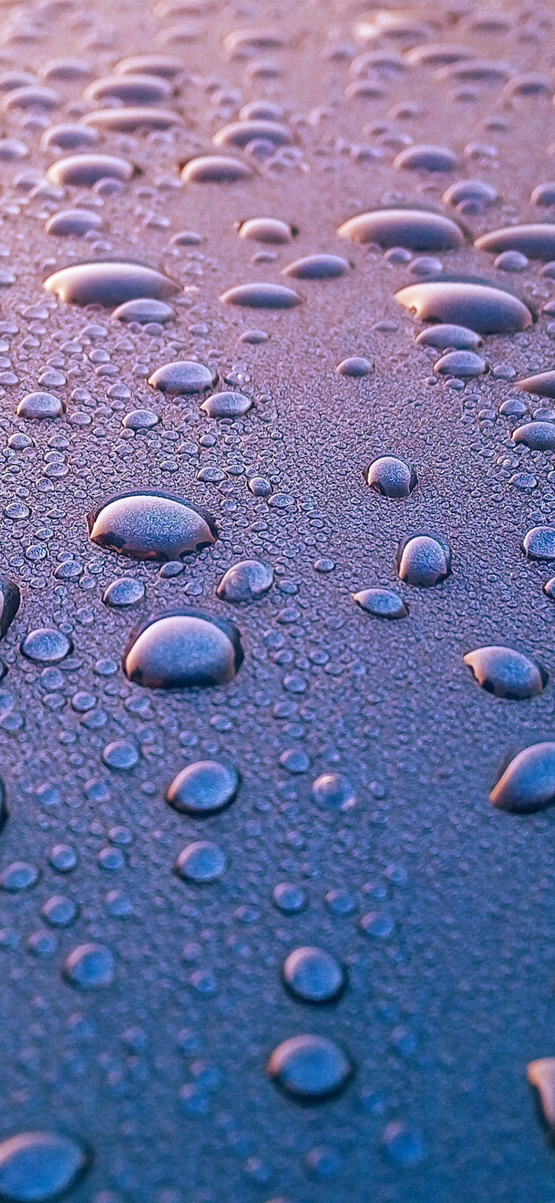 iPhone X wallpaper. water drop rain cold blue pattern background
