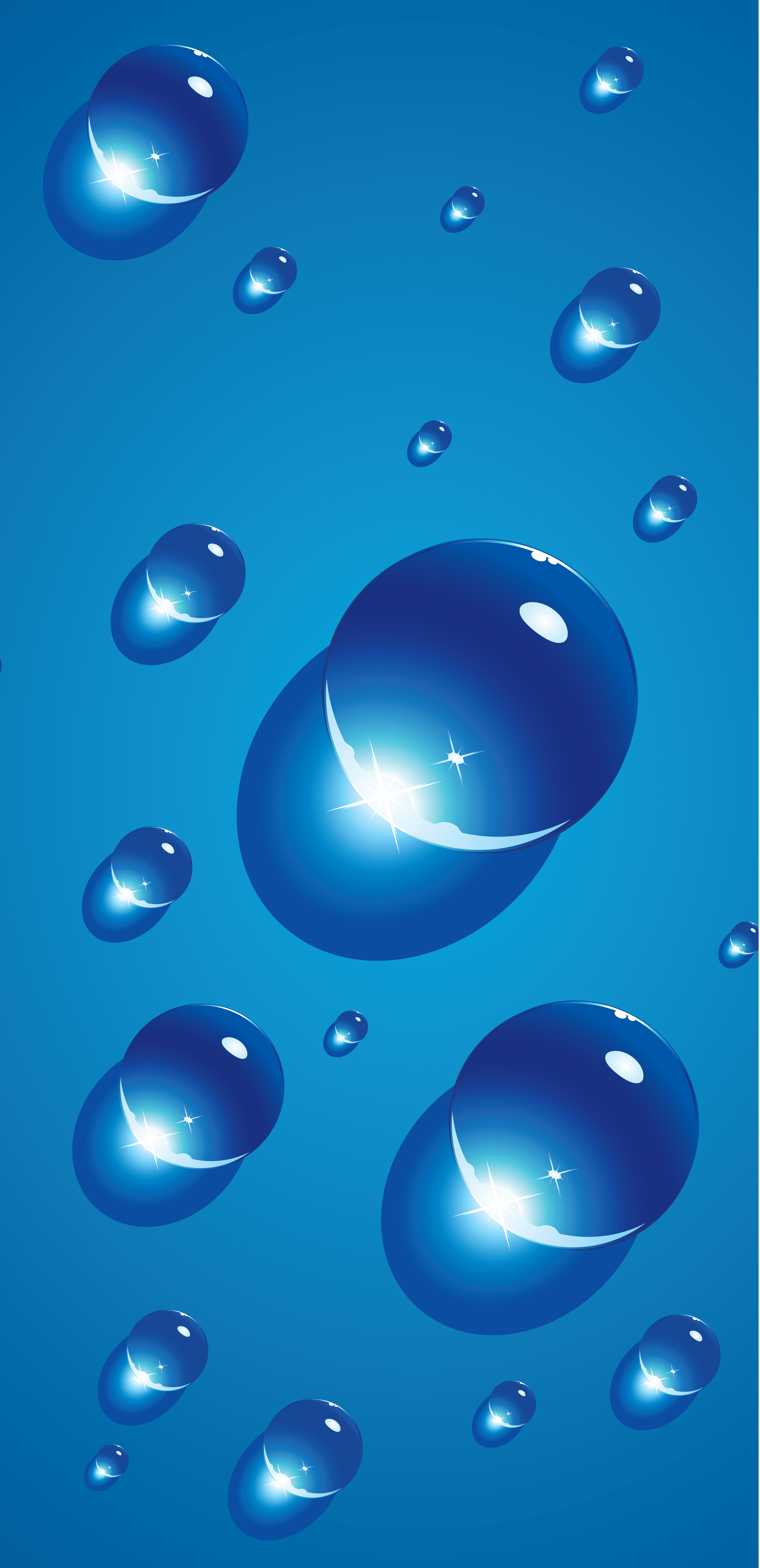 Wallpaper Cool Blue IPhone Wallpaper With Water Droplets, Background Free Image