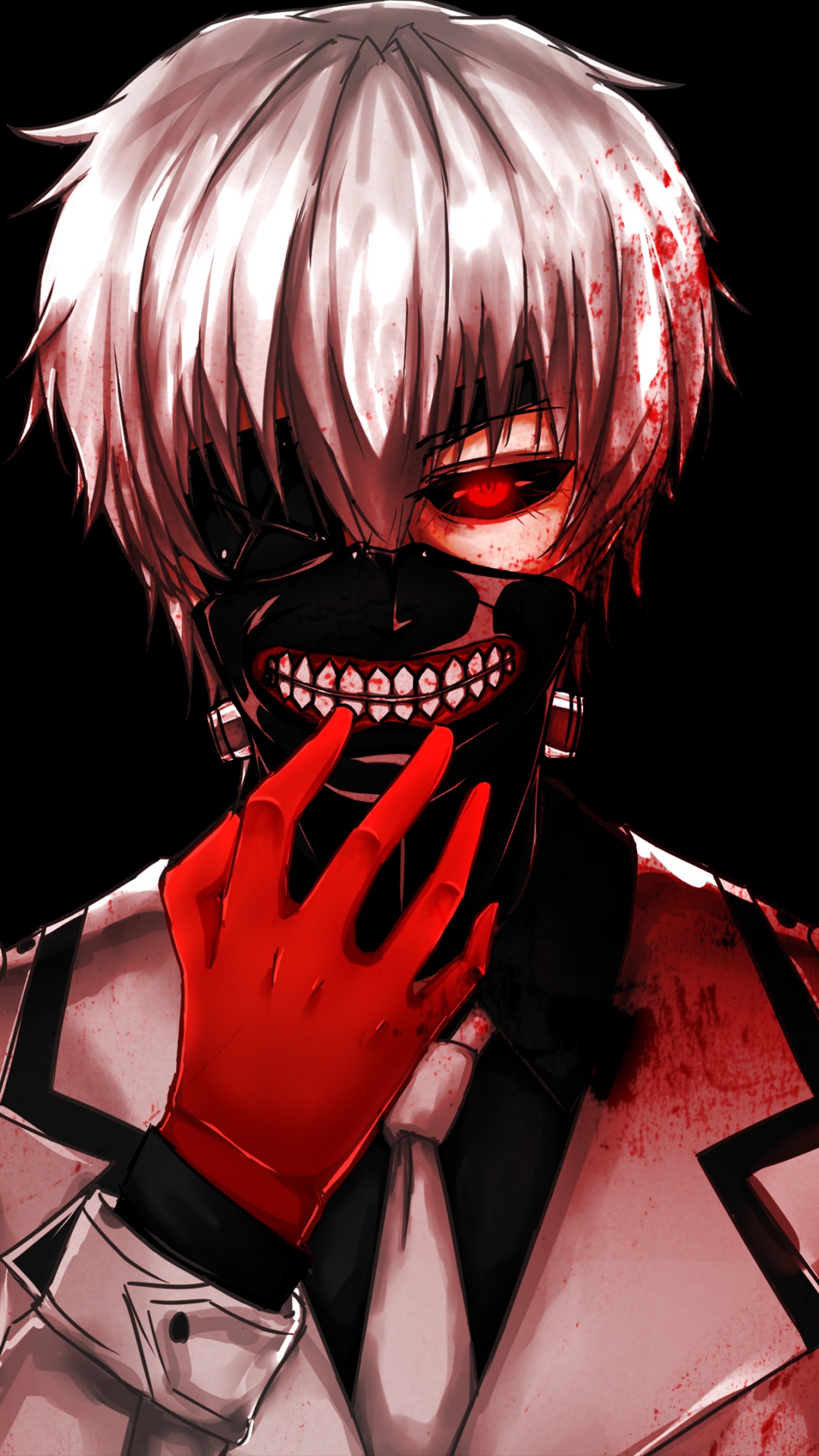 Ken Kaneki Wallpaper 4K, Blood, AMOLED, Tokyo Ghoul
