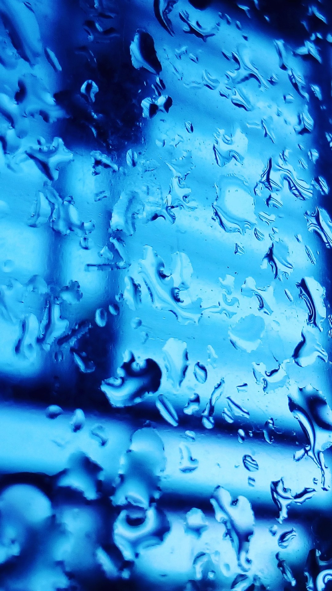 Water Droplets, Glass Surface, Blue 1080x1920 IPhone 8 7 6 6S Plus Wallpaper, Background, Picture, Image