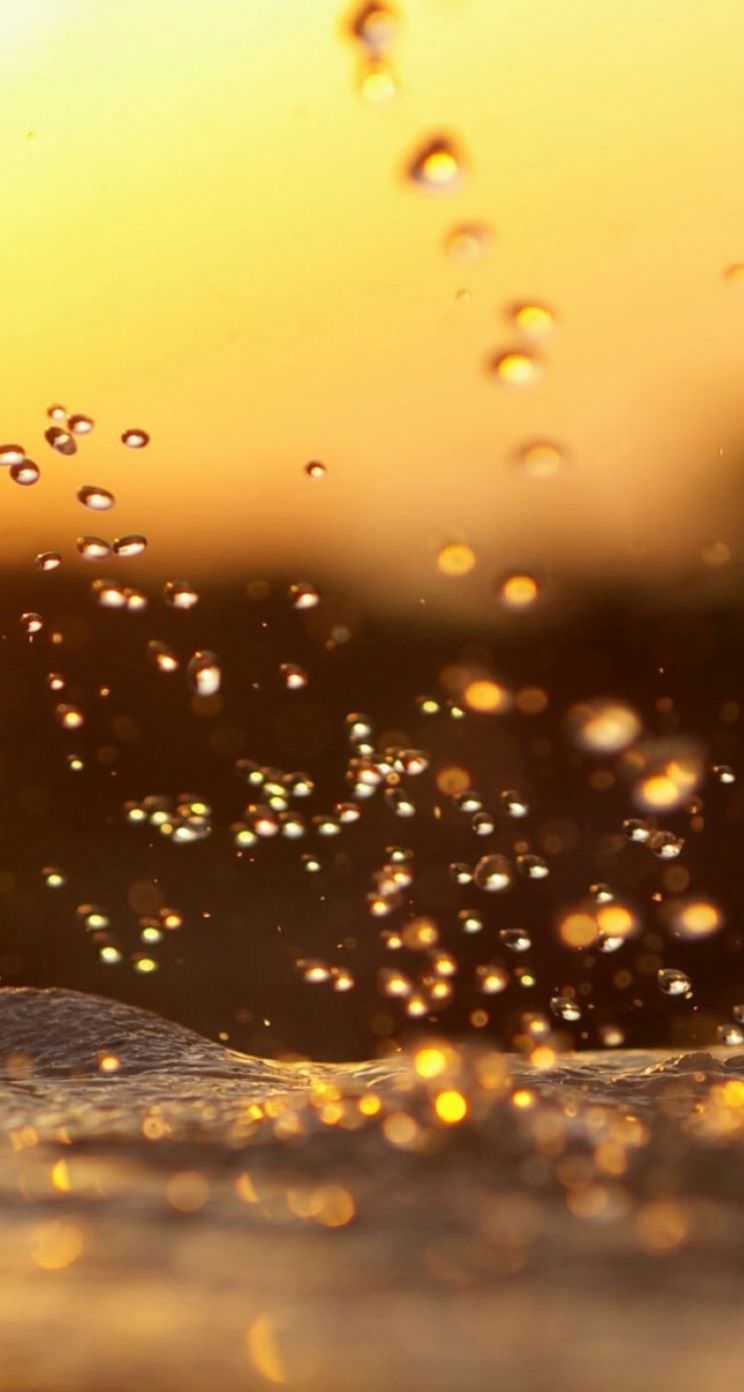 Natural water yellow. wallpaper.sc iPhone5s, SE