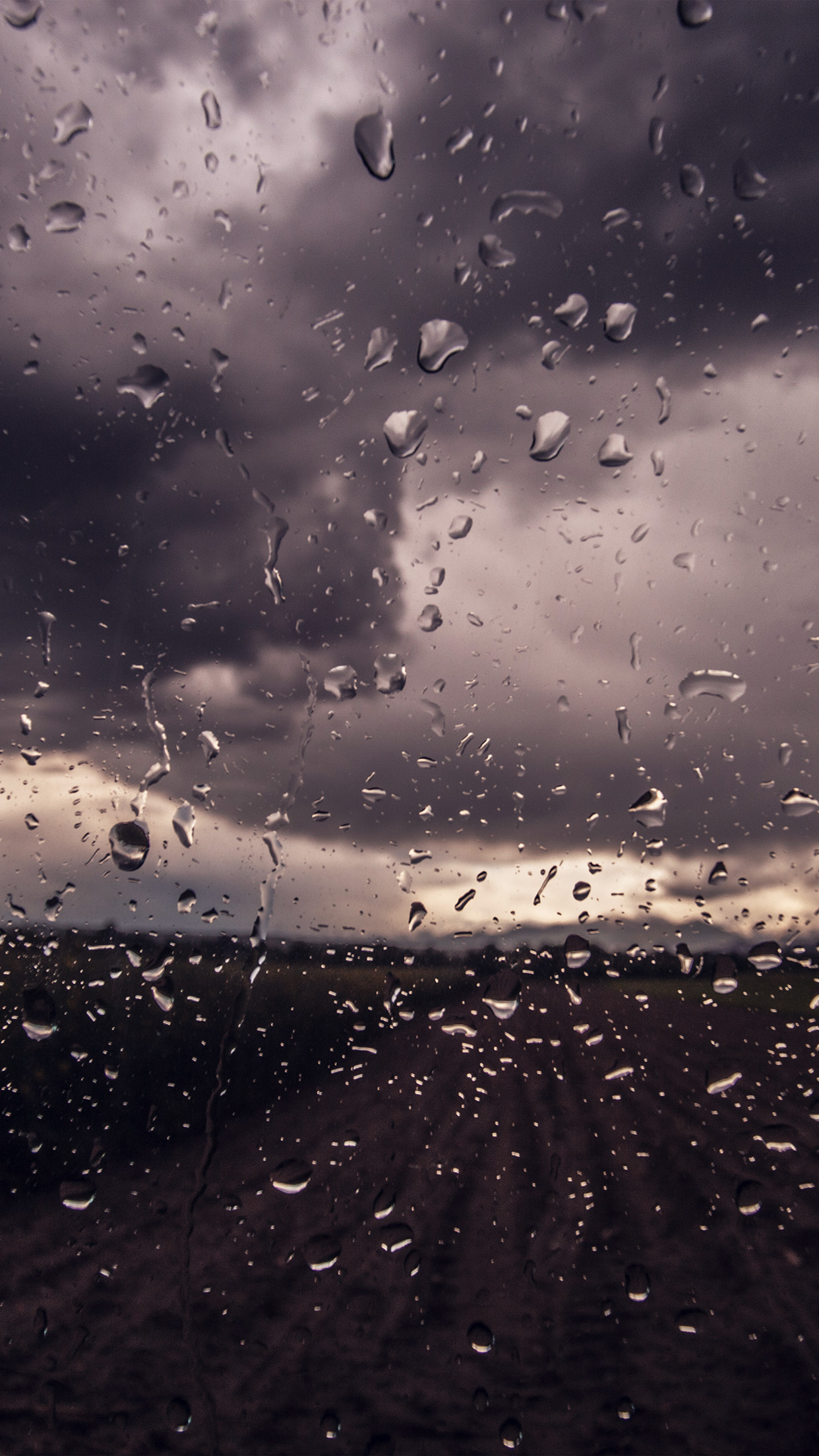 iPhone 6 wallpaper. rainy window nature water drop road blue