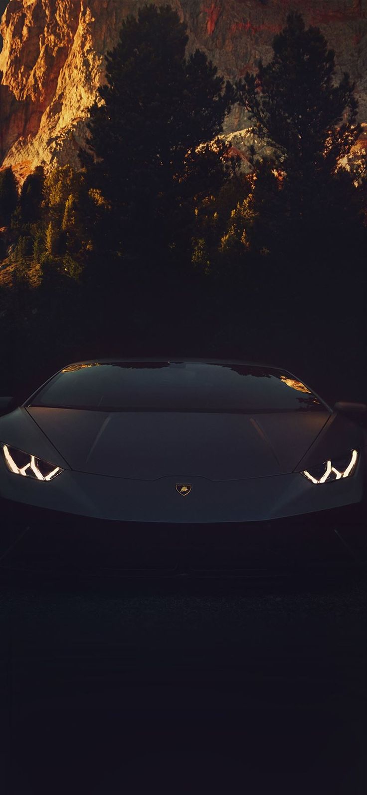 Car lamborghini dark iPhone 11 Wallpaper