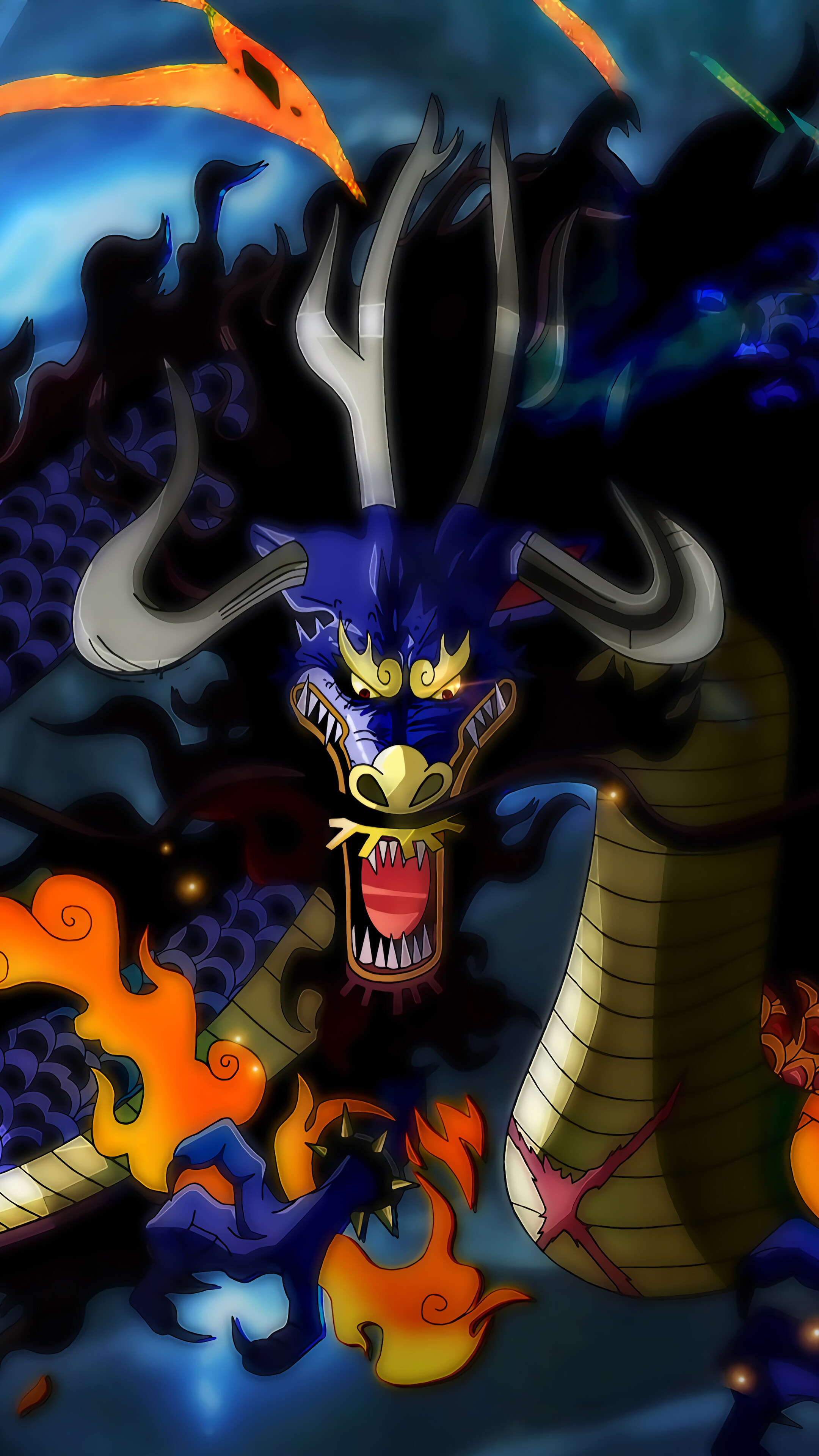 Kaido, Dragon, Form, One Piece iPhone 10, 7, 6s, 6 HD Wallpaper & Background Download