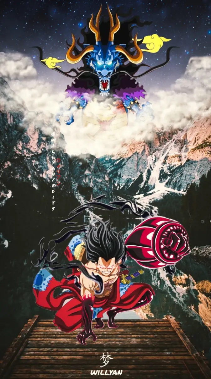 Luffy X Kaido wallpaper