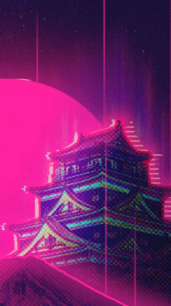 Retro Japan wallpaper