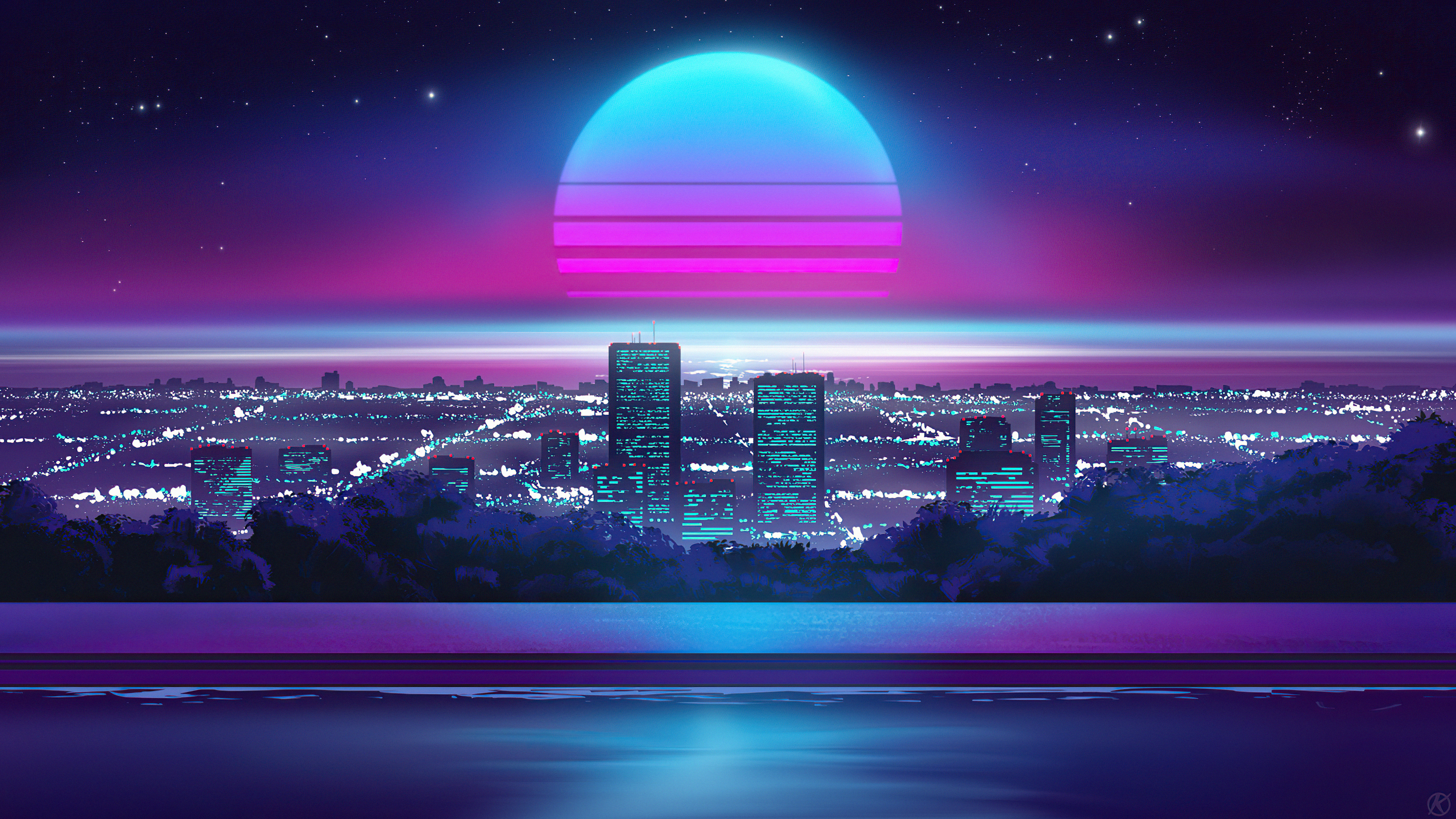 Toko Japan Synth Retrowave 5k Wallpaper, HD Artist Wallpaper, 4k Wallpaper Image, Background, Photos and Picture