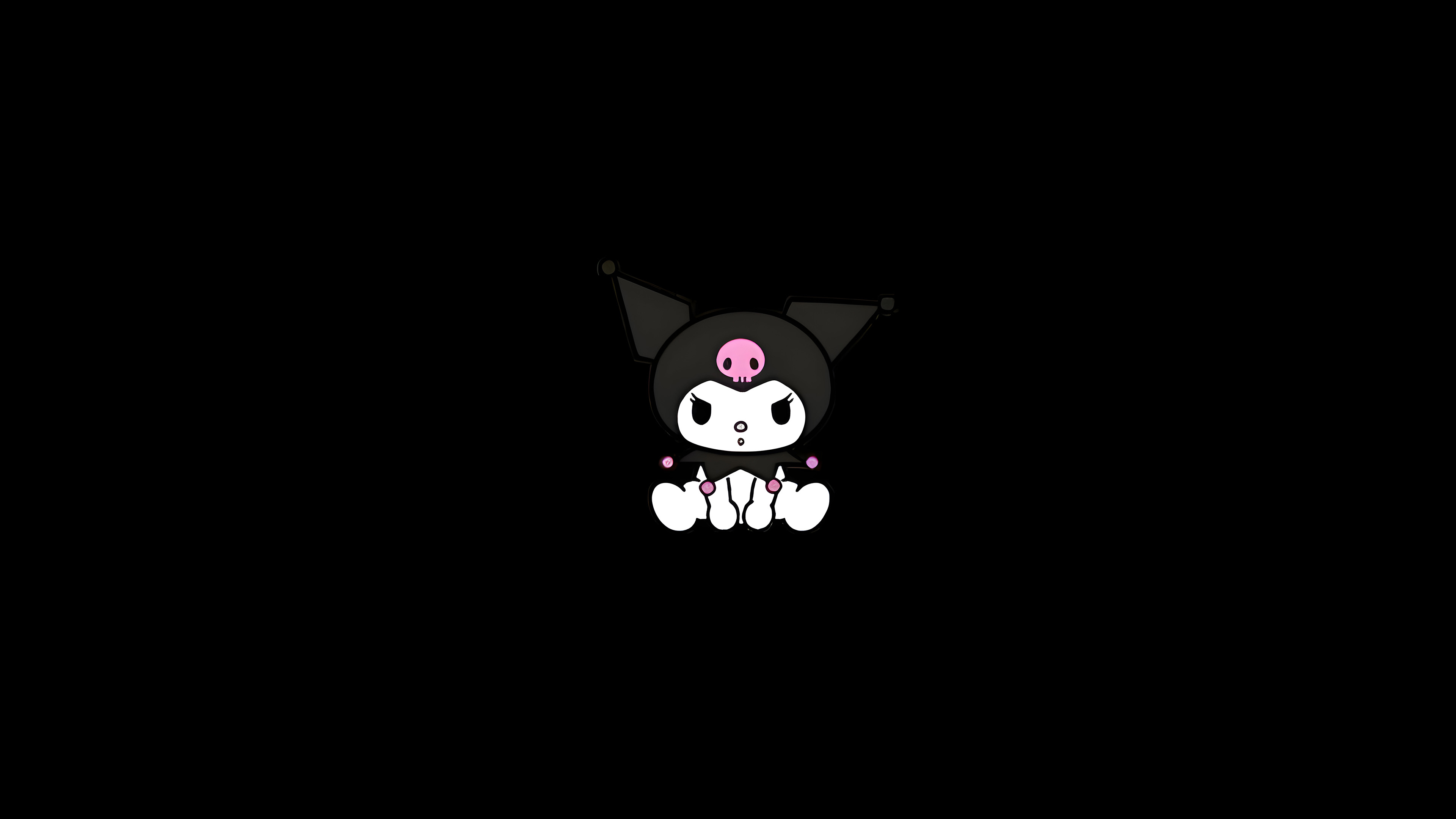 Kuromi Simple Desktop Wallpaper