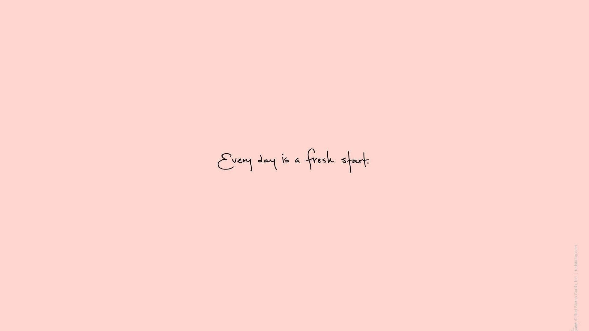 Download Aesthetic Pink Quote Wallpaper