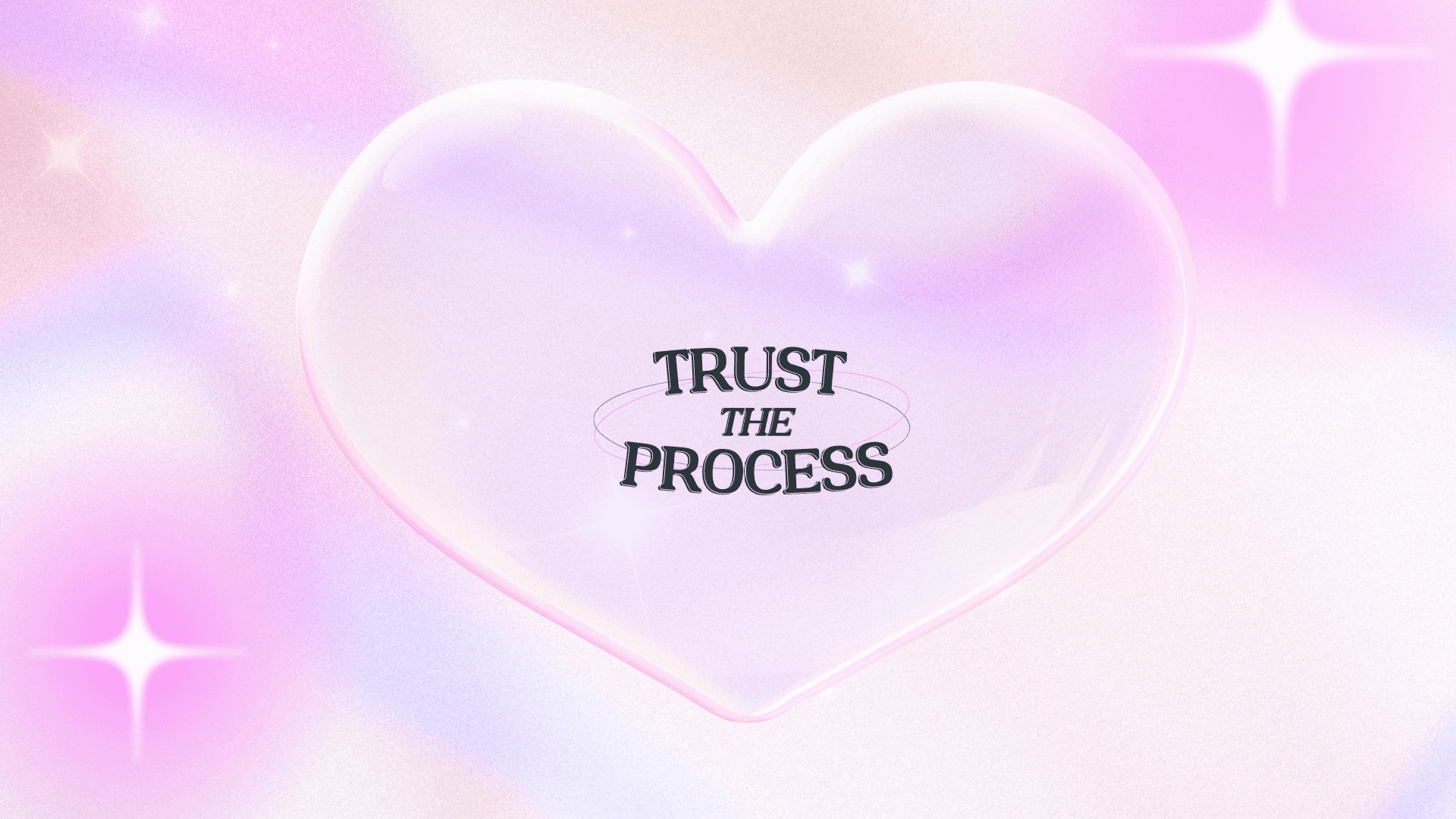 Pink Aesthetic Motivational Desktop Wallpaper