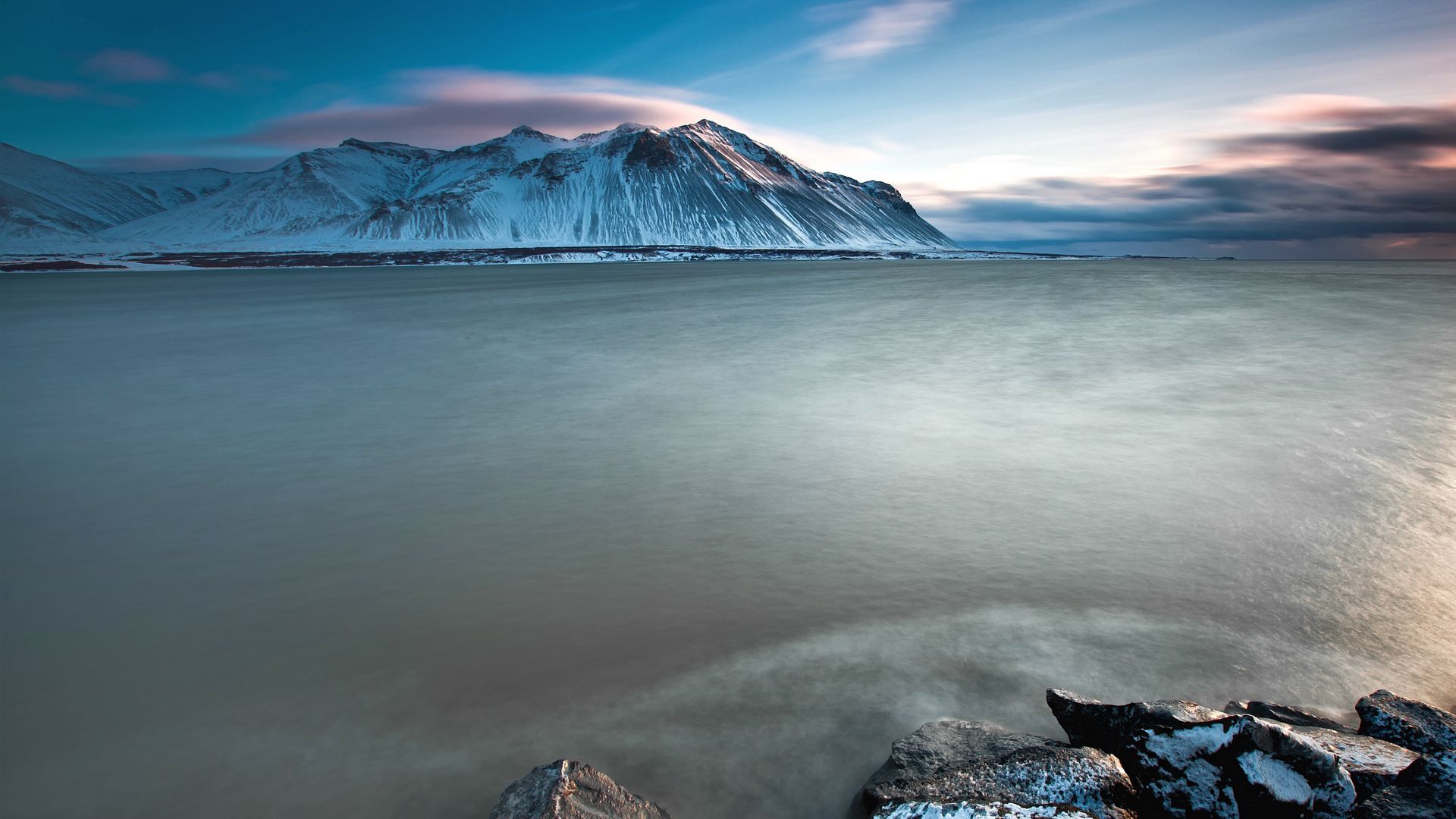 Download wallpaper 1920x1080 iceland, mountains, cold, stones full hd, hdtv, fhd, 1080p HD background