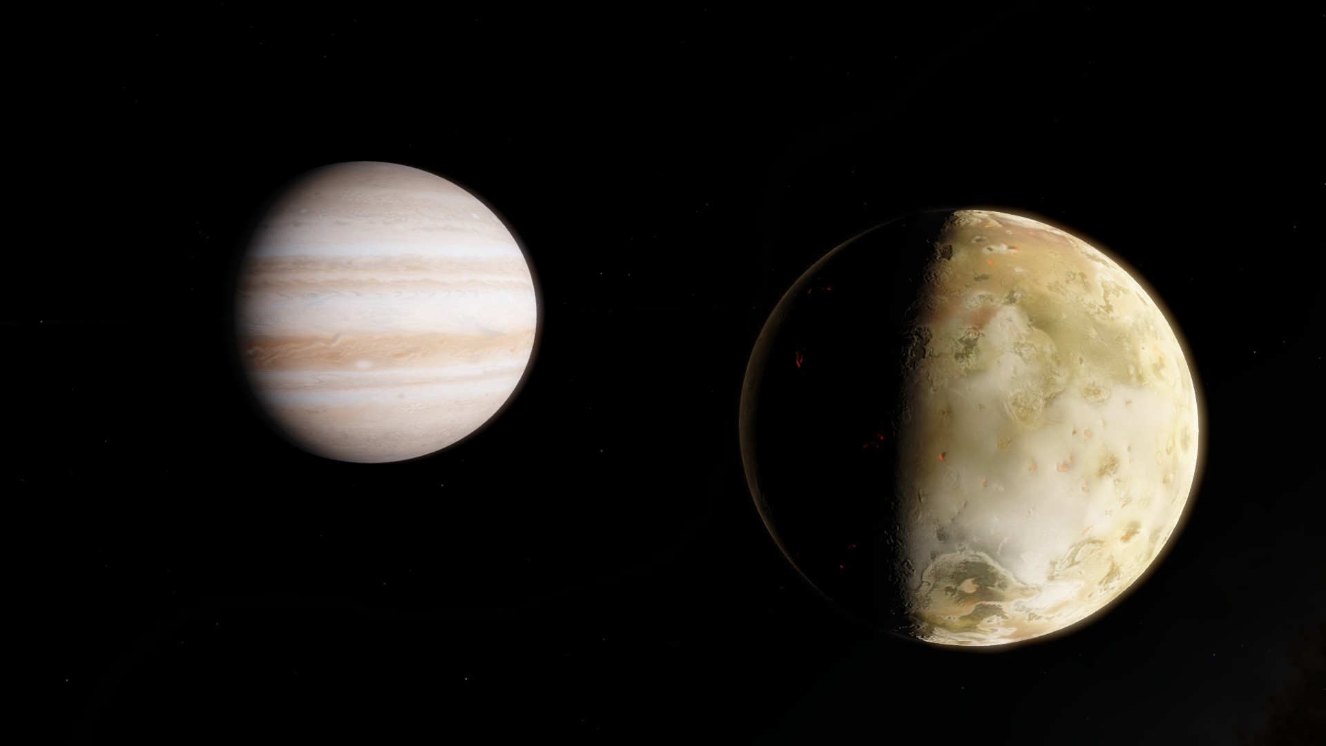 space, Space Engine, Planet, IO, Jupiter Wallpaper HD / Desktop and Mobile Background