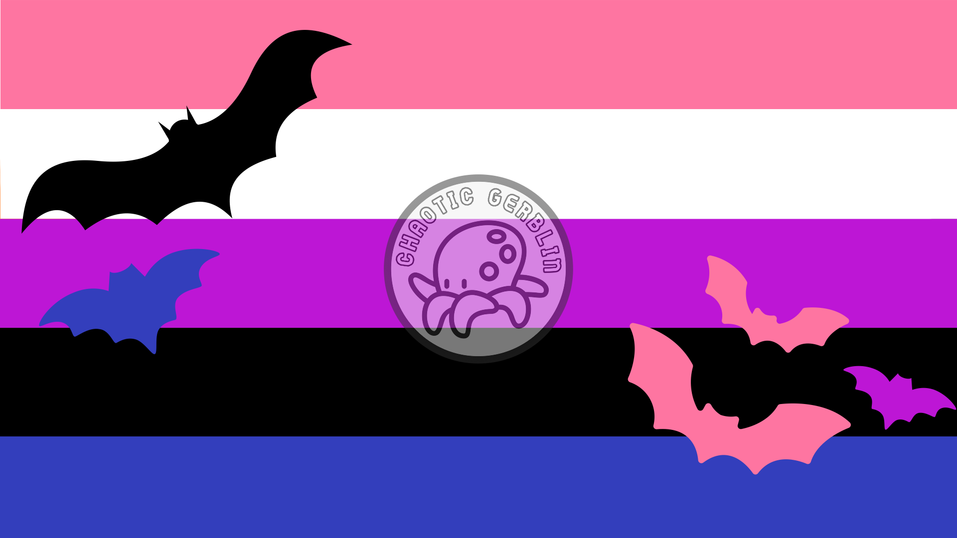 Halloween Genderfluid Pride Wallpaper Gerblin's Ko Fi Shop