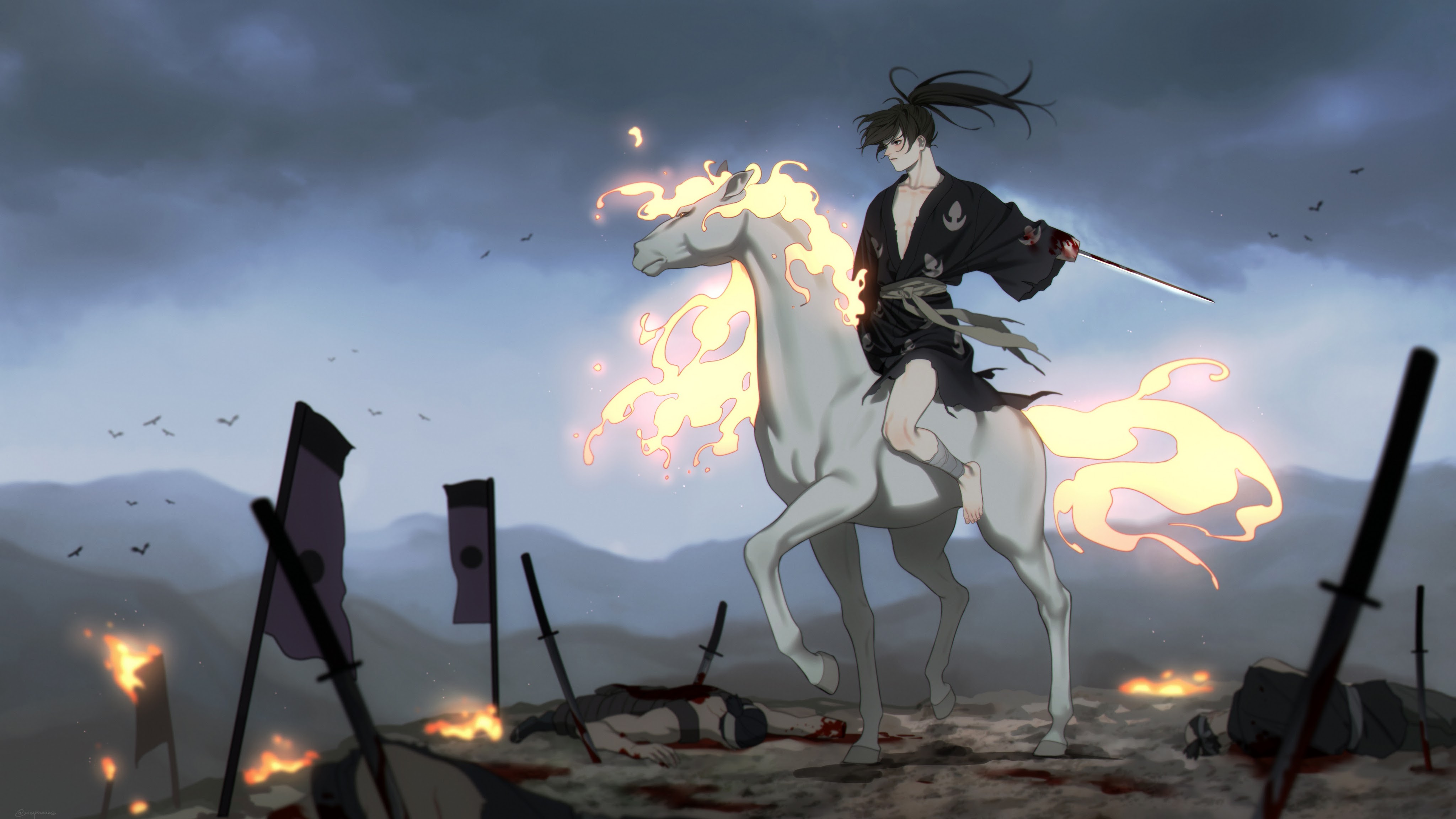 Hyakkimaru Dororo 4K Wallpaper