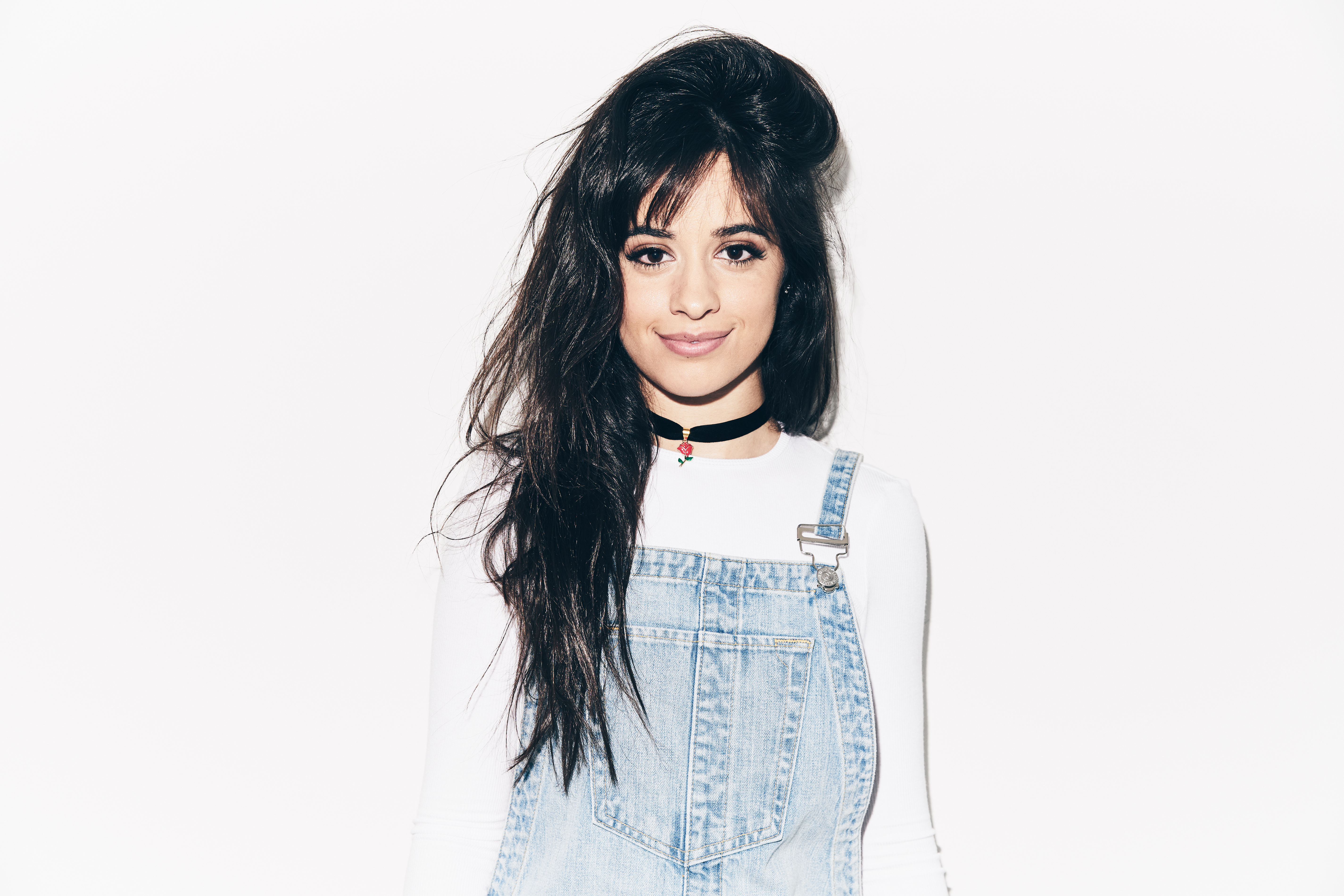 Download Smile Choker Black Hair Brown Eyes Latina Singer Music Camila Cabello 4k Ultra HD Wallpaper