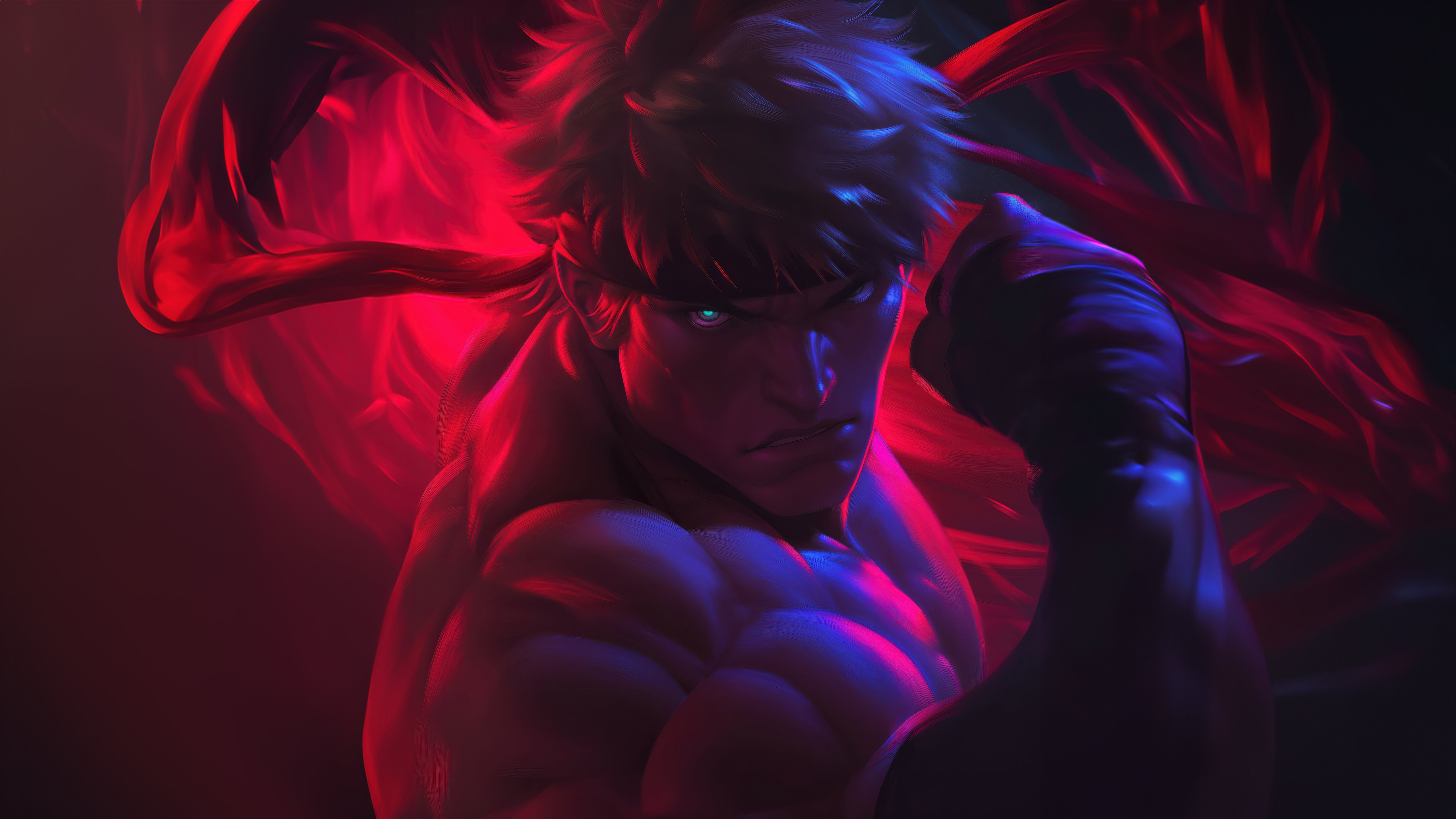 Ken Masters from Street Fighter Wallpaper 5k for Desktop