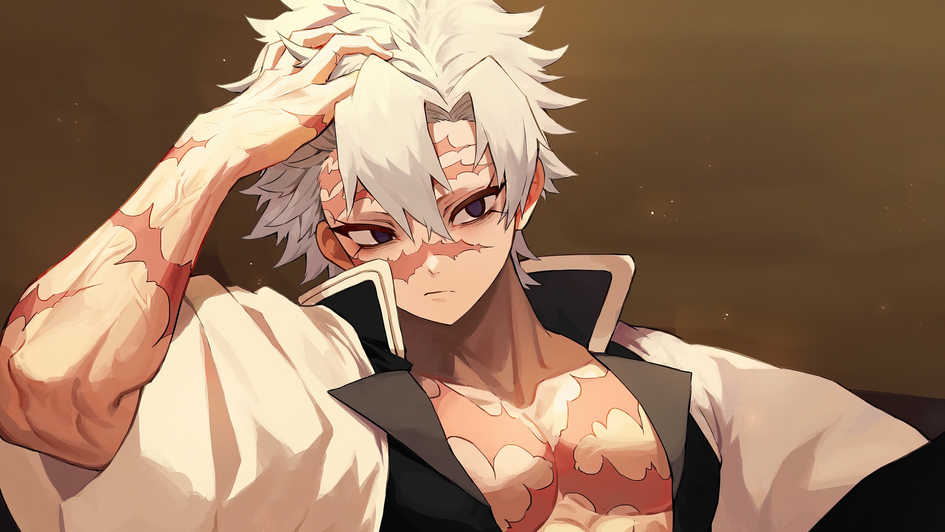 Sanemi Shinazugawa from Demon Slayer Anime Wallpaper 4k for Desktop