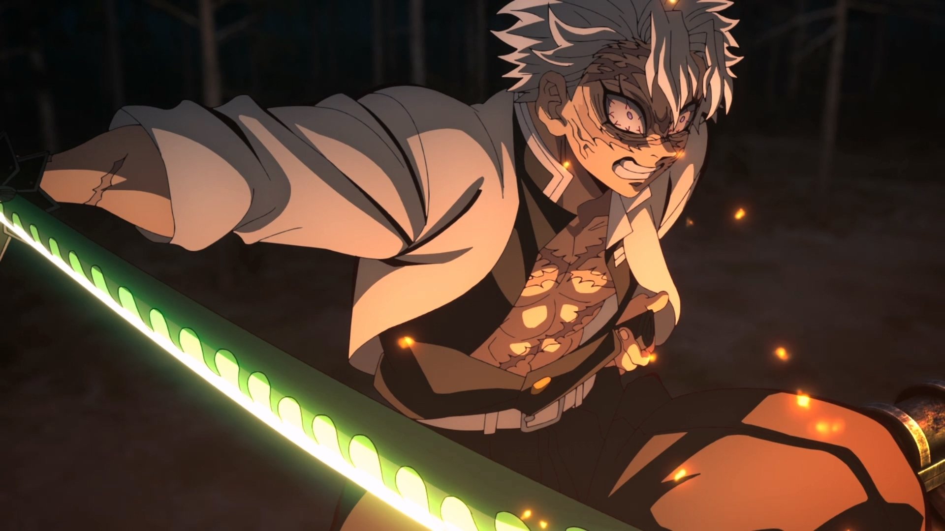 Download Demon Slayer: Kimetsu No Yaiba Anime Sanemi Shinazugawa HD Wallpaper