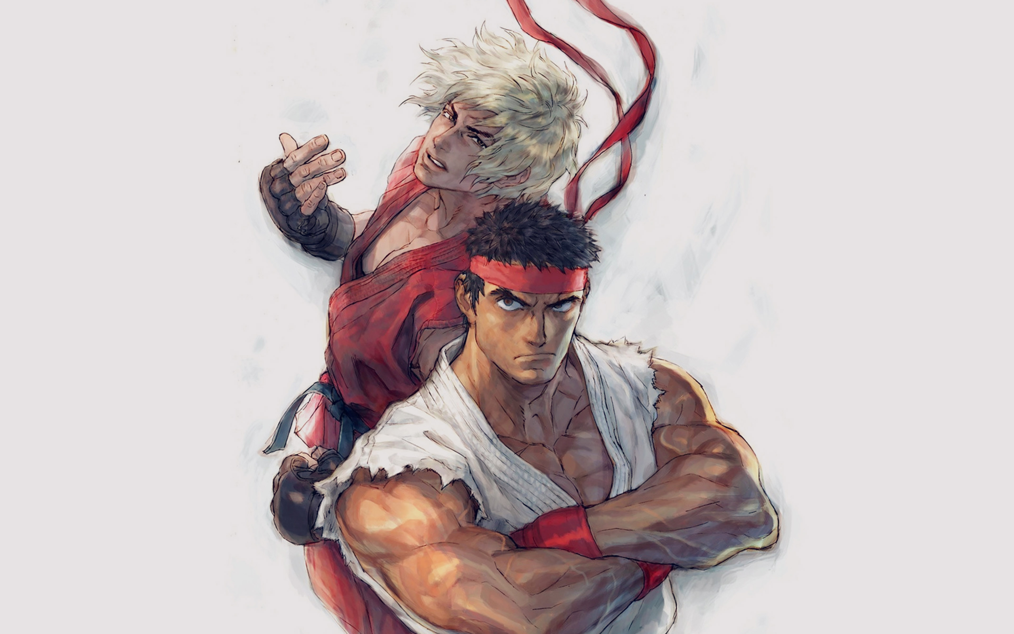 wallpaper for desktop, laptop. anime street fighters ryu ken art illust