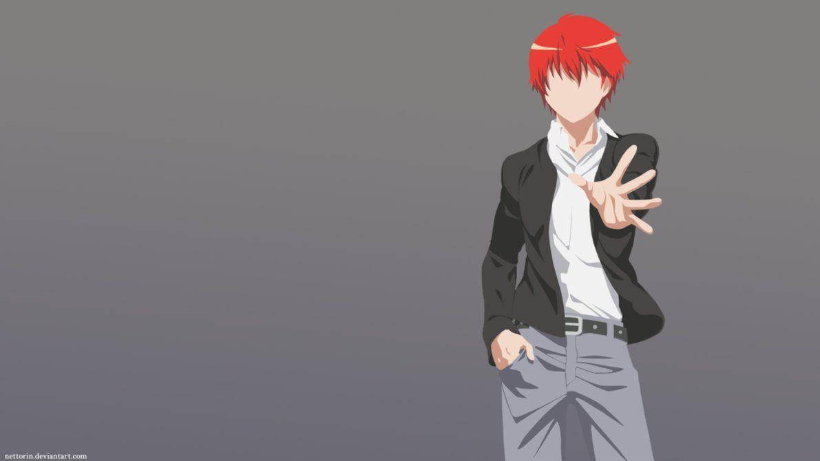 Download Intriguing Faceless Art of Karma Akabane Wallpaper