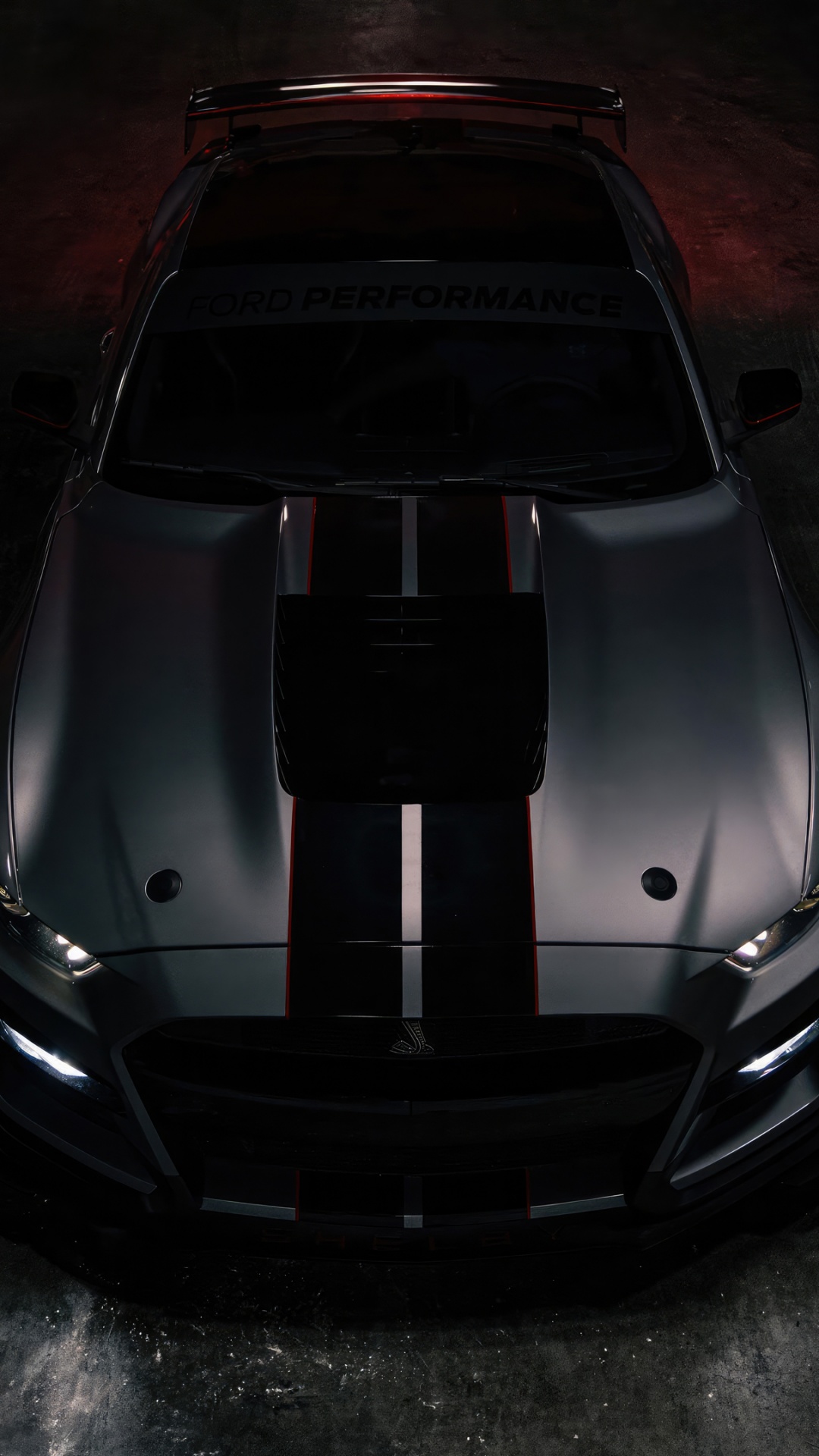 Ford Mustang Shelby GT500 Wallpaper 4K, Dark aesthetic