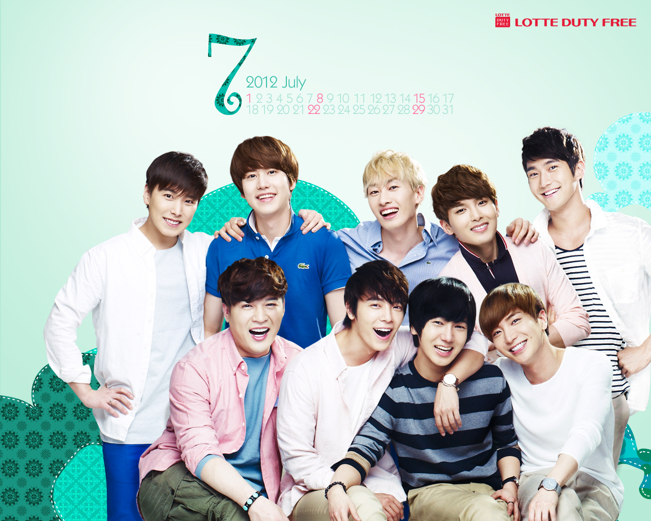 Super Junior's Lotte 2012 Calendar [12P]