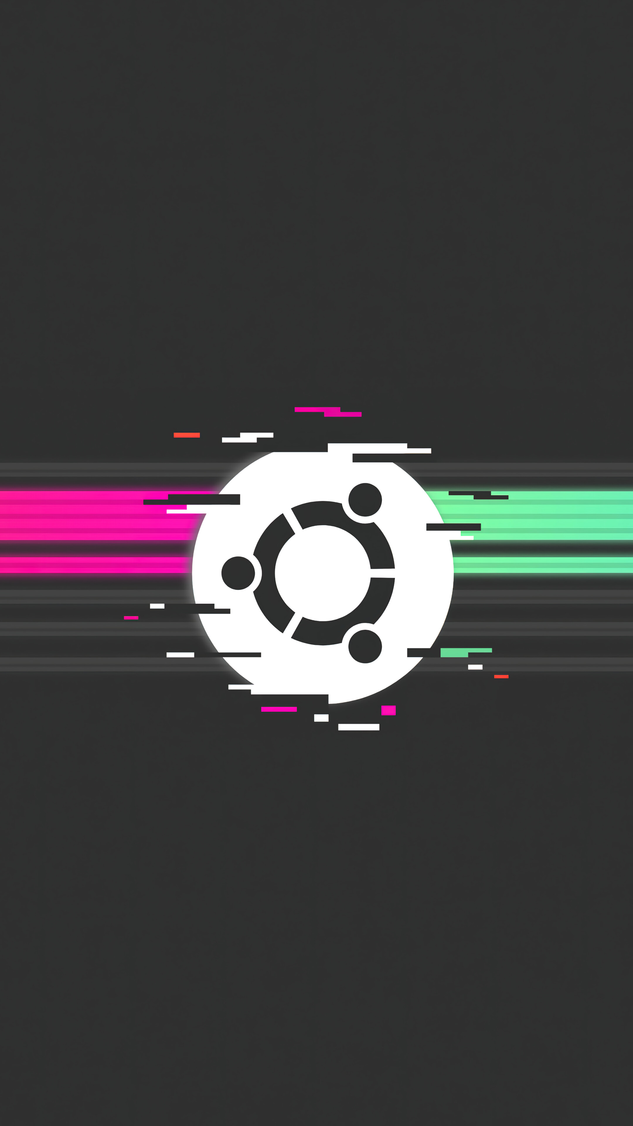 Ubuntu Logo Dark Background 4K Wallpaper iPhone HD Phone g