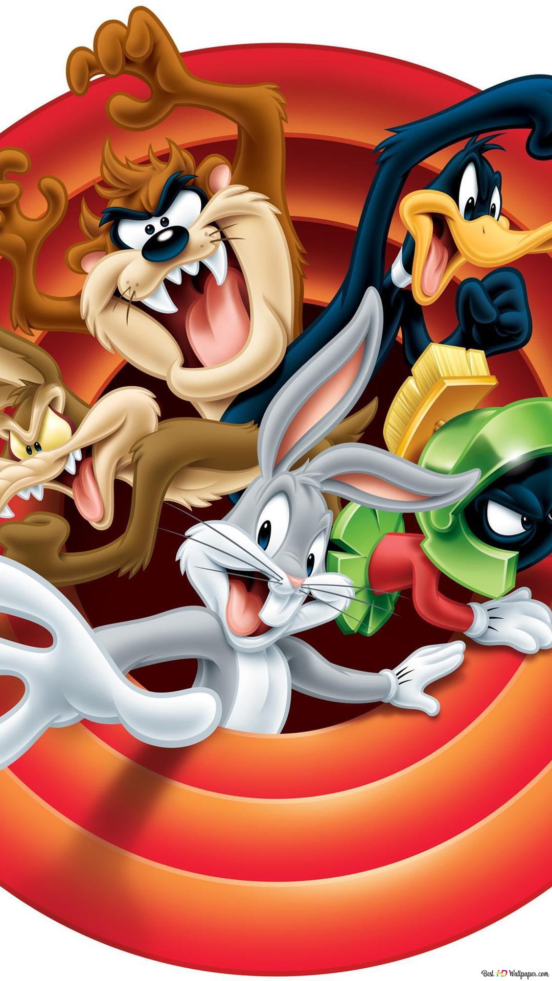 Looney Tunes cartoon Bugs Bunny and other characters HD wallpaper download