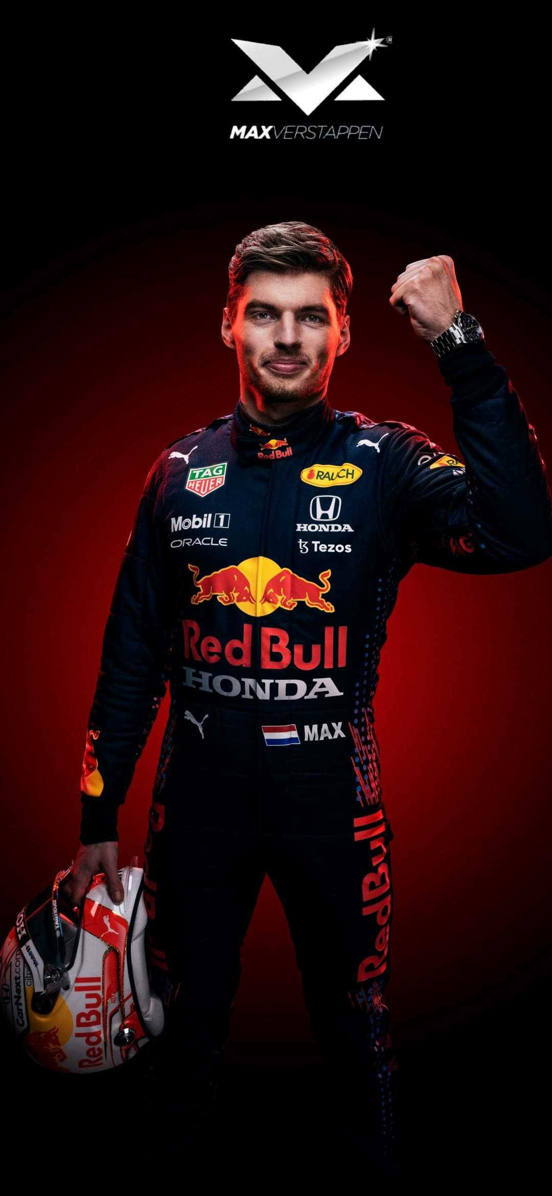 Max Verstappen F1 Champion Phone Wallpaper