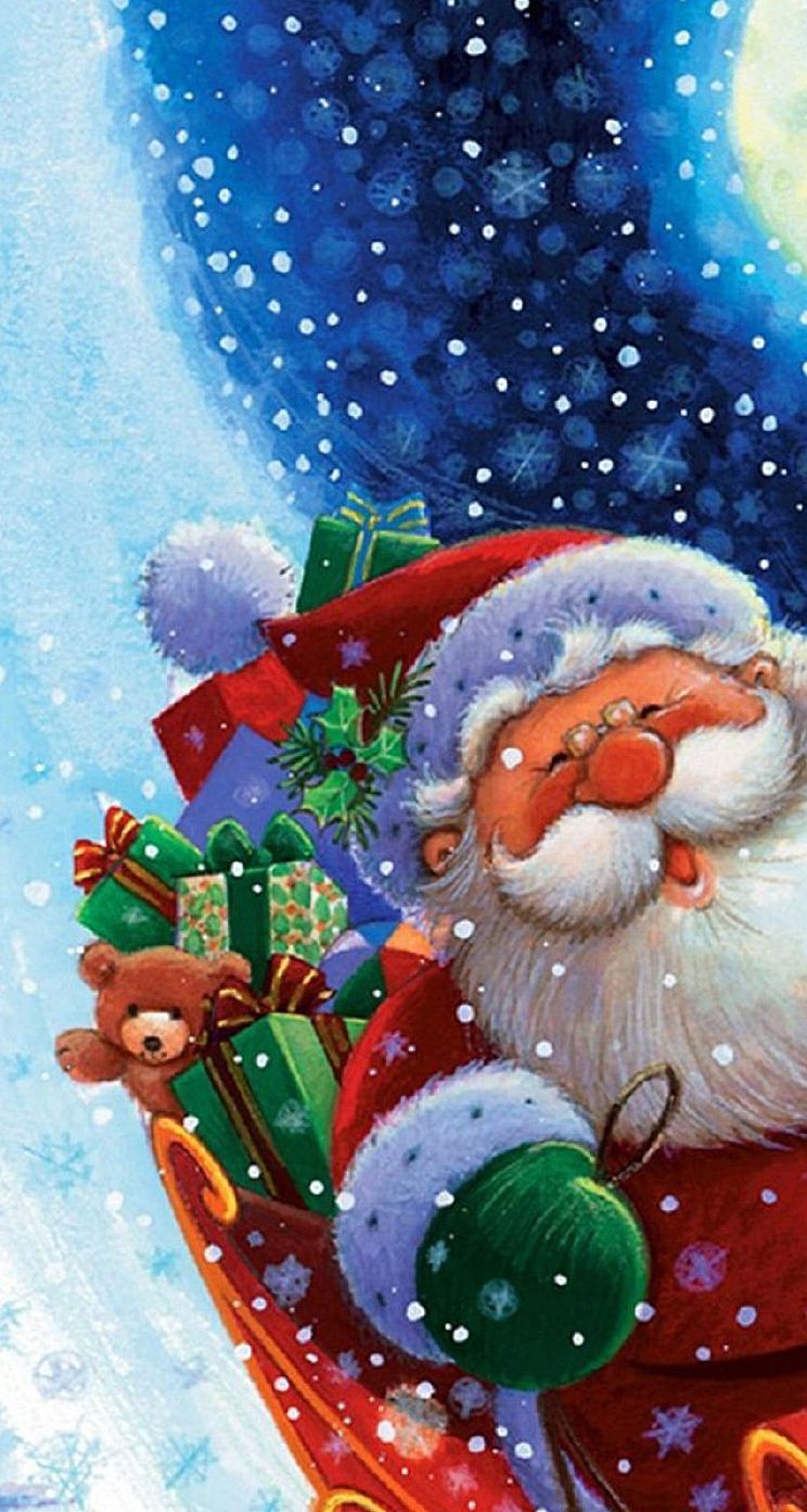 Santa Claus Phone Wallpaper, HD Santa Claus Phone Background on WallpaperBat