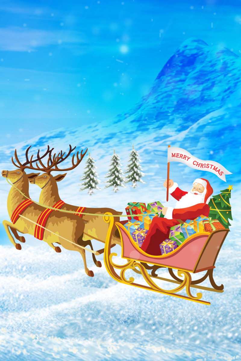 Wallpaper Christmas santa claus flying with hourse cart sharing happyness with childrens #Merry #Christmas #santa #claus #flying #with #hourse #cart #sharing #happyness #with #childrens #iPhone #Android # Mobile #Wallpaper #FreeDownload
